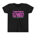 Sister Snack Support-Pink (Youth Short Sleeve Tee)
