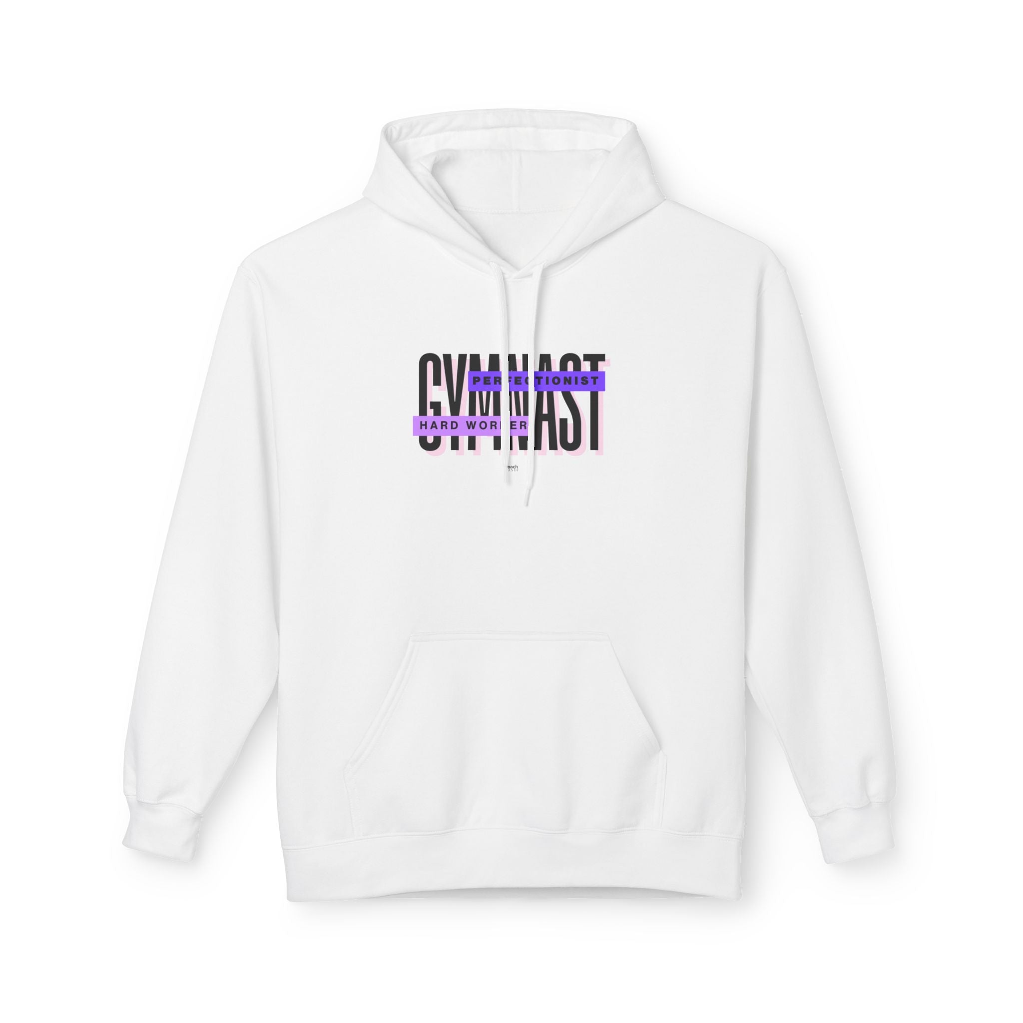 Gymnast Hard Worker Hoodie - Purple (Adult)