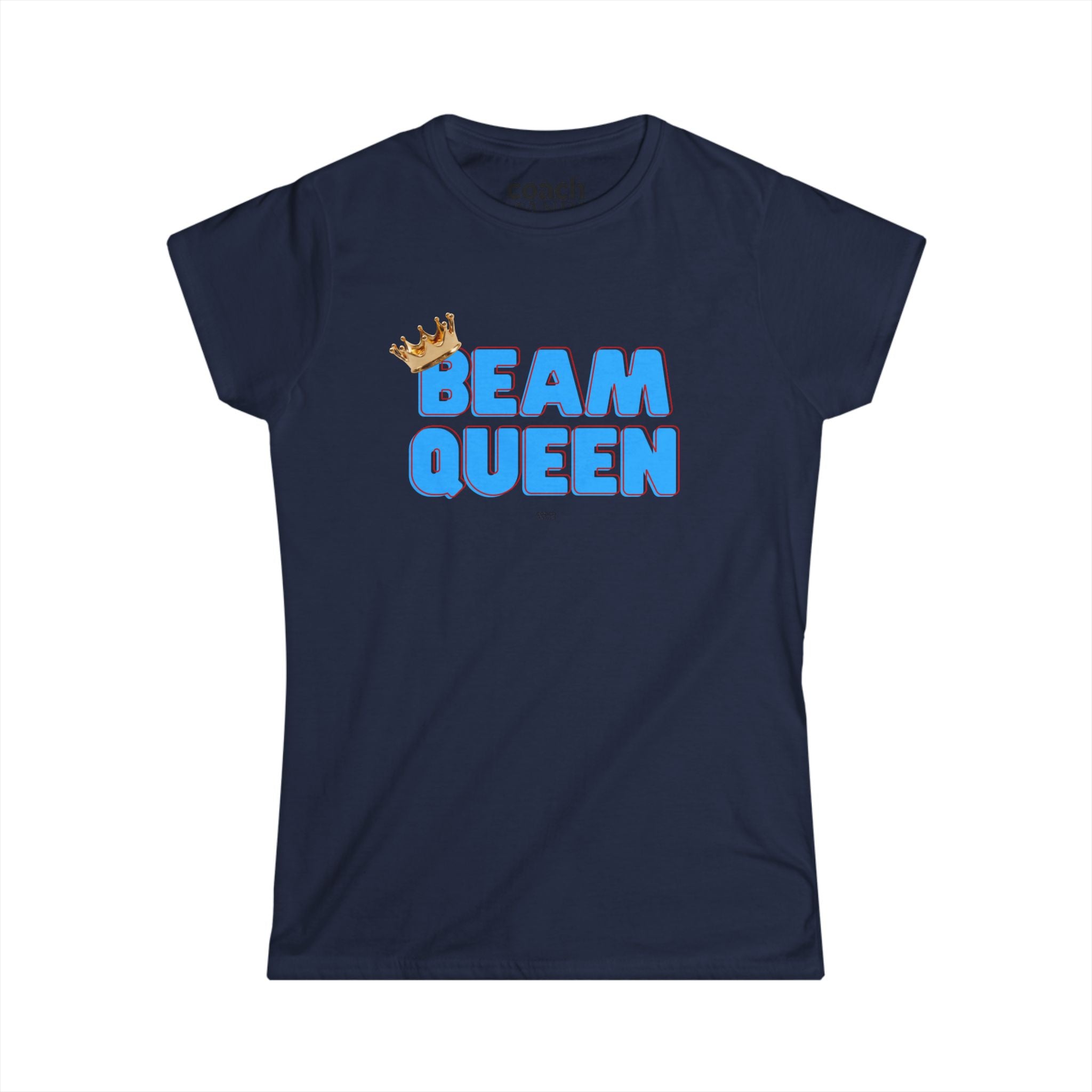 Beam Queen T-Shirt - Lt Blue/Red
