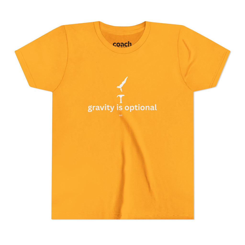 Gravity is Optional Tshirt - White Font (Youth)