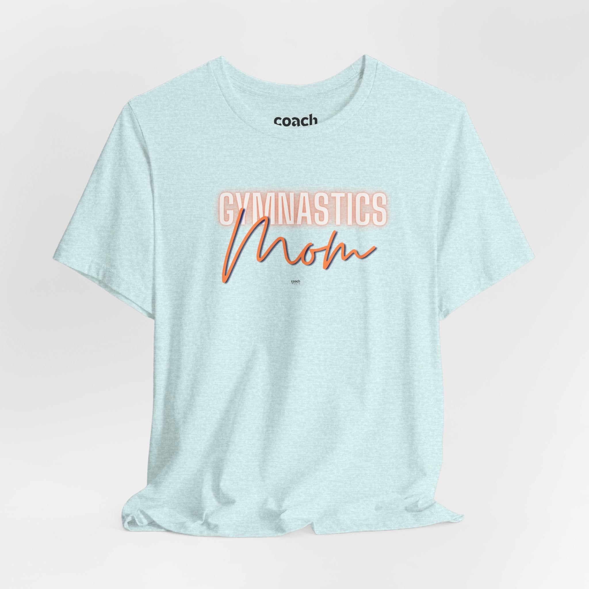 Glow Gym Mom Tshirt - Orange/Blue (Adult)