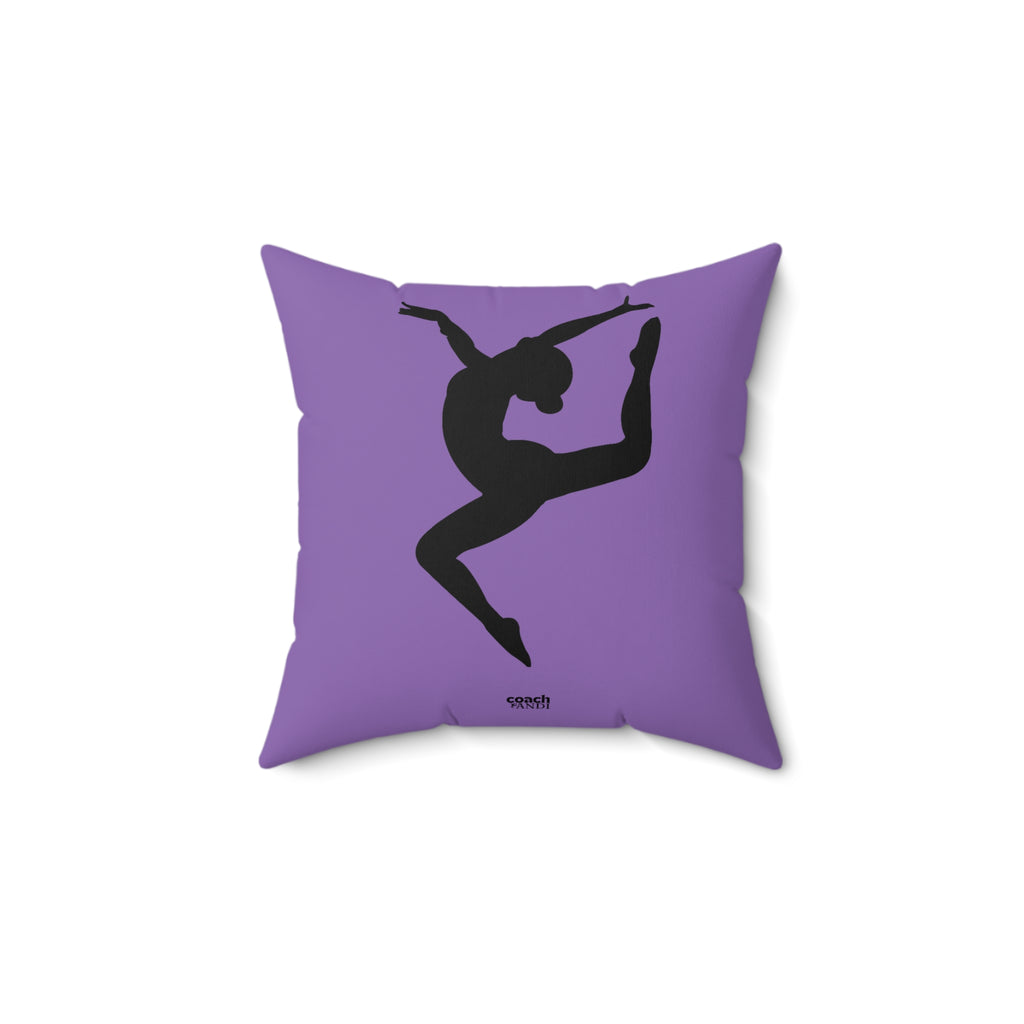 Always Be A Gymnast-Purple (Spun Polyester Square Pillow)