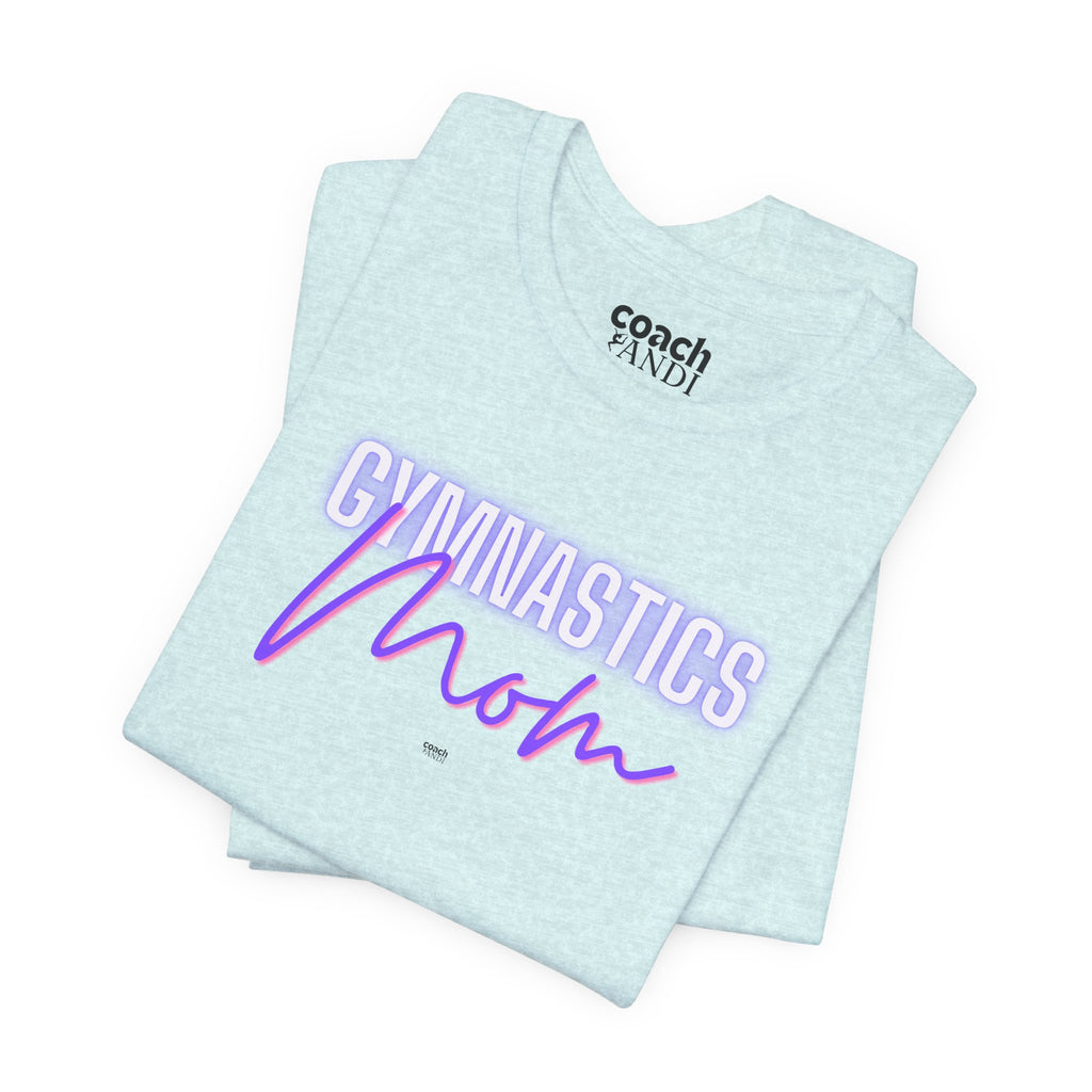 Glow Gym Mom Tshirt - Purple/Pink (Adult)