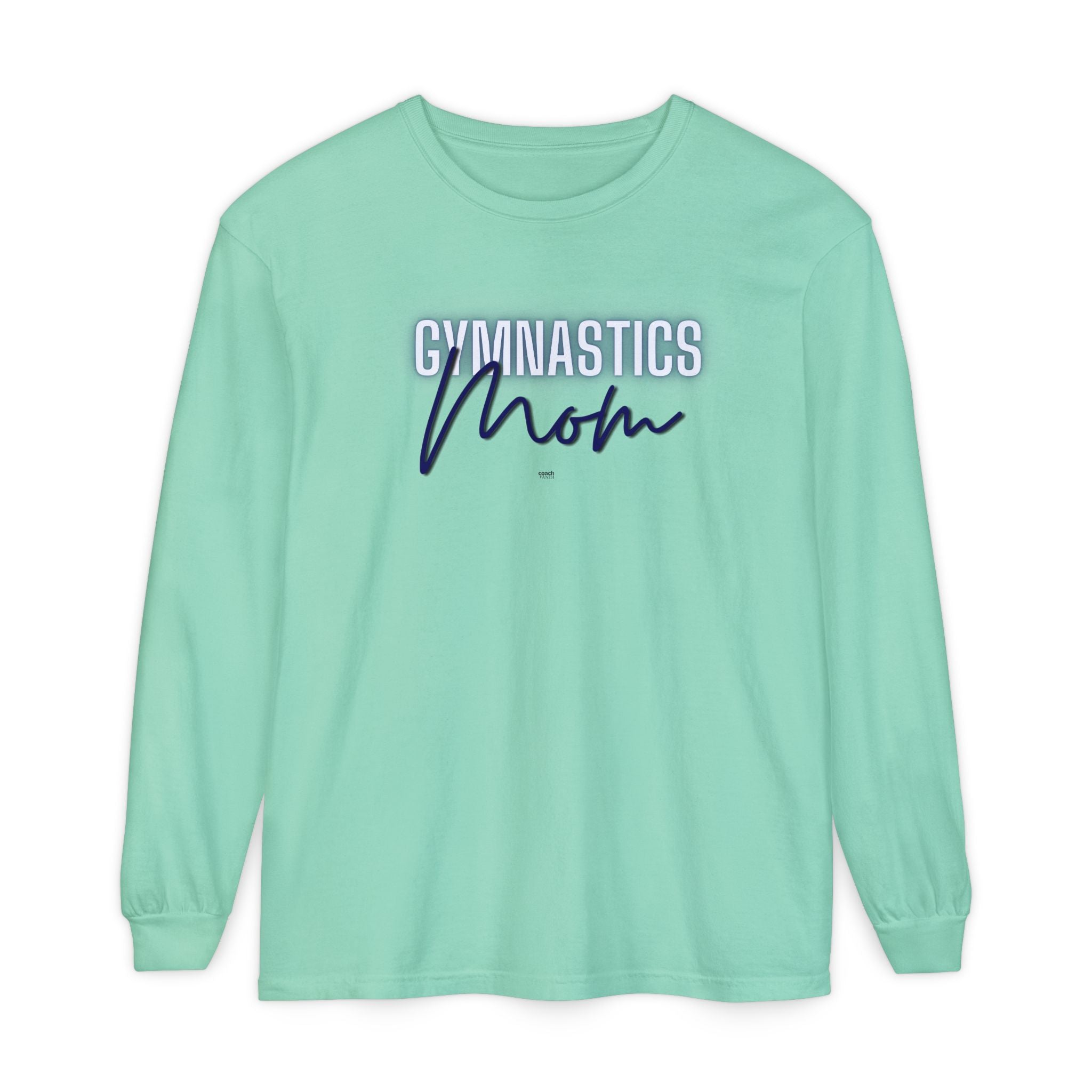 Glow Gym Mom Long Sleeve Shirt - Blue (Adult)