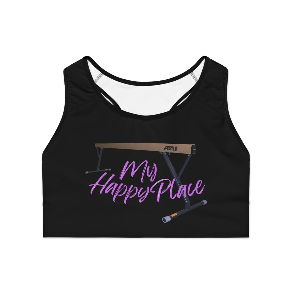 My Happy Place-Beam (Sports Bra (AOP)