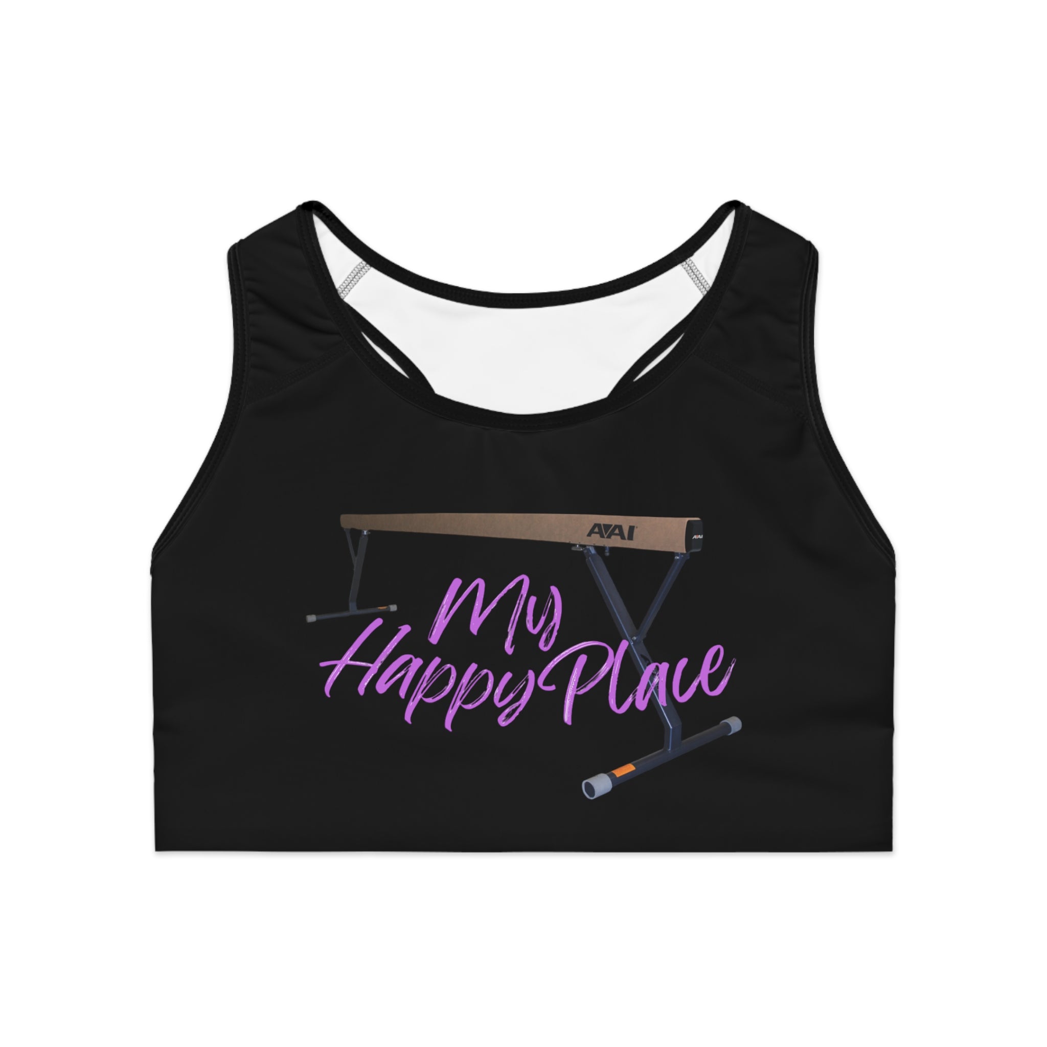 My Happy Place-Beam (Sports Bra (AOP)