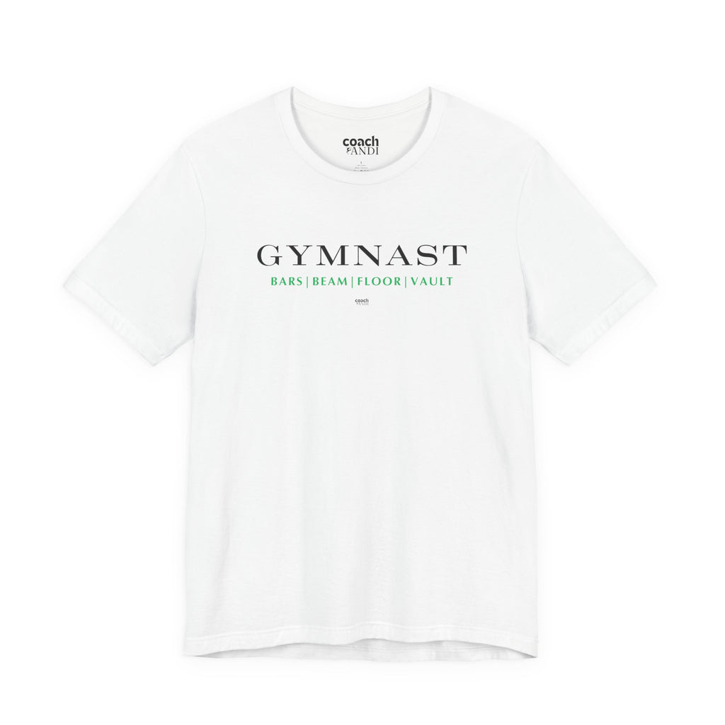 GYMNAST (Bars Beam Floor Vault) Tshirt - Green (Adult)