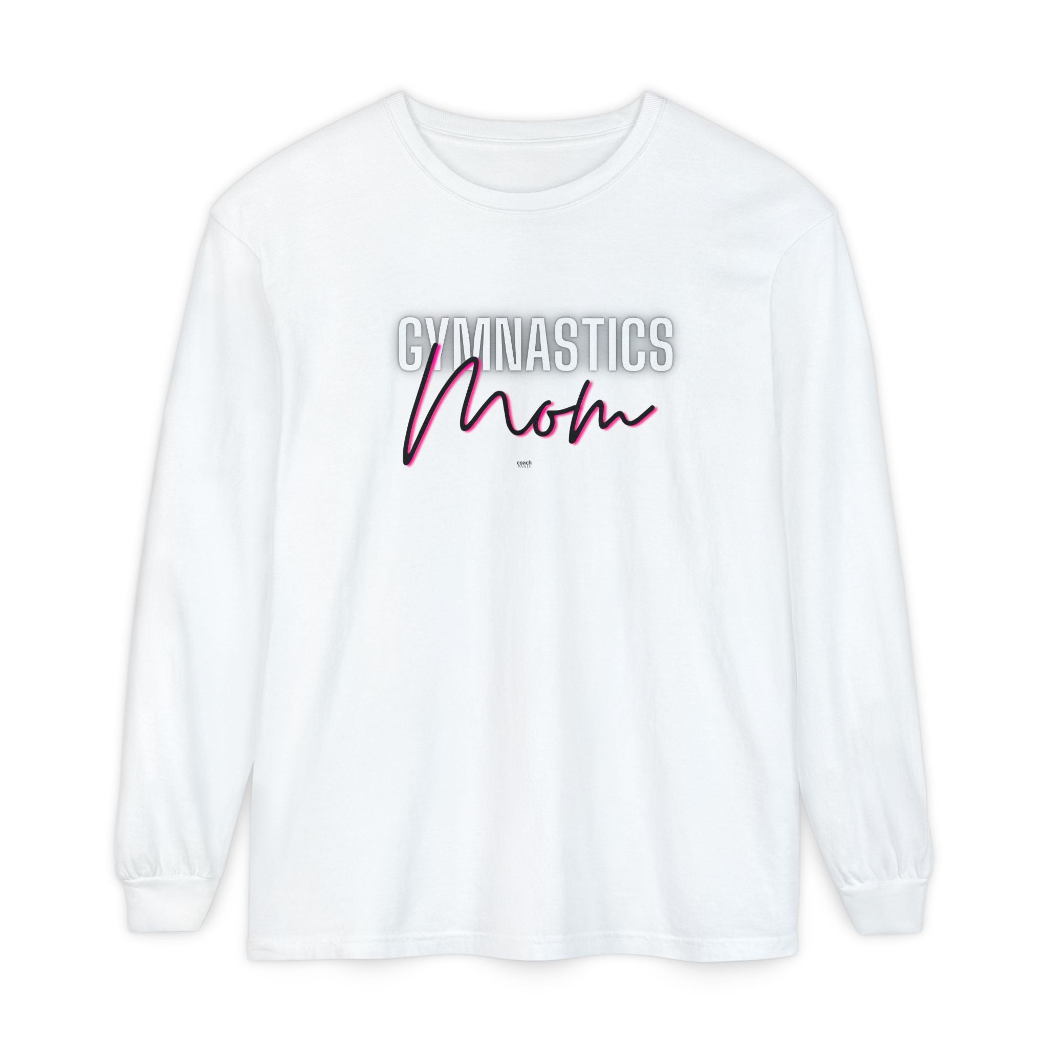 Glow Gym Mom Long Sleeve Shirt - Black/Pink (Adult)