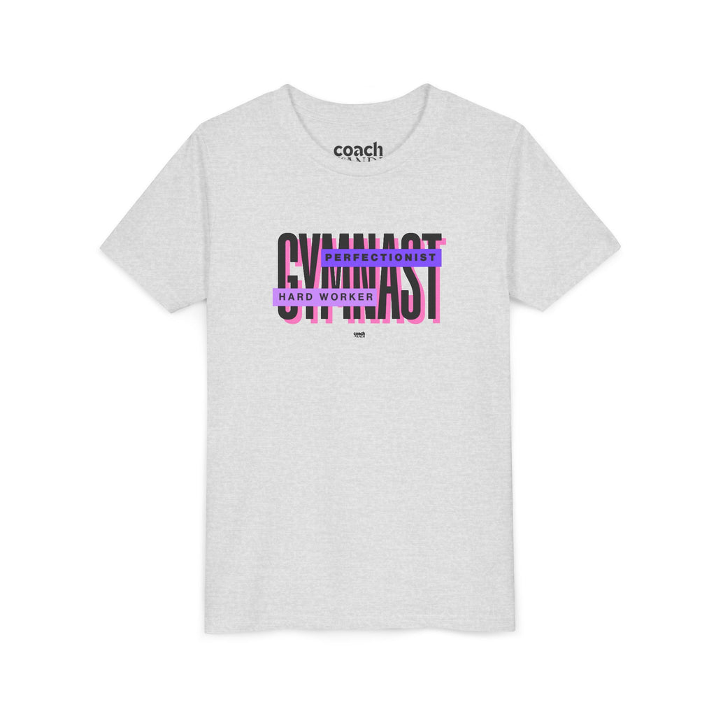 Gymnast Hard Worker Tshirt - Purple (Youth)