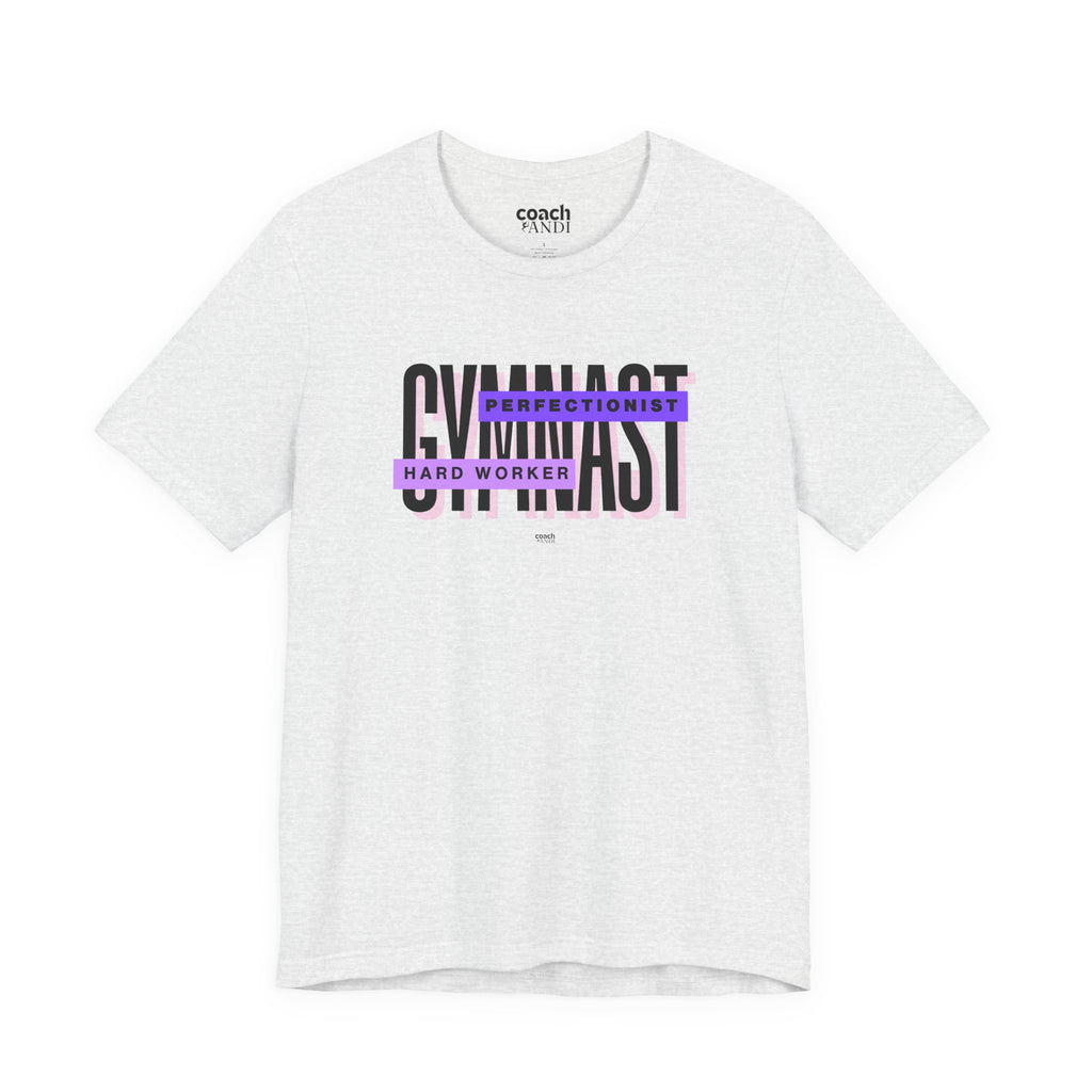 Gymnast Hard Worker Tshirt - Purple (Adult)