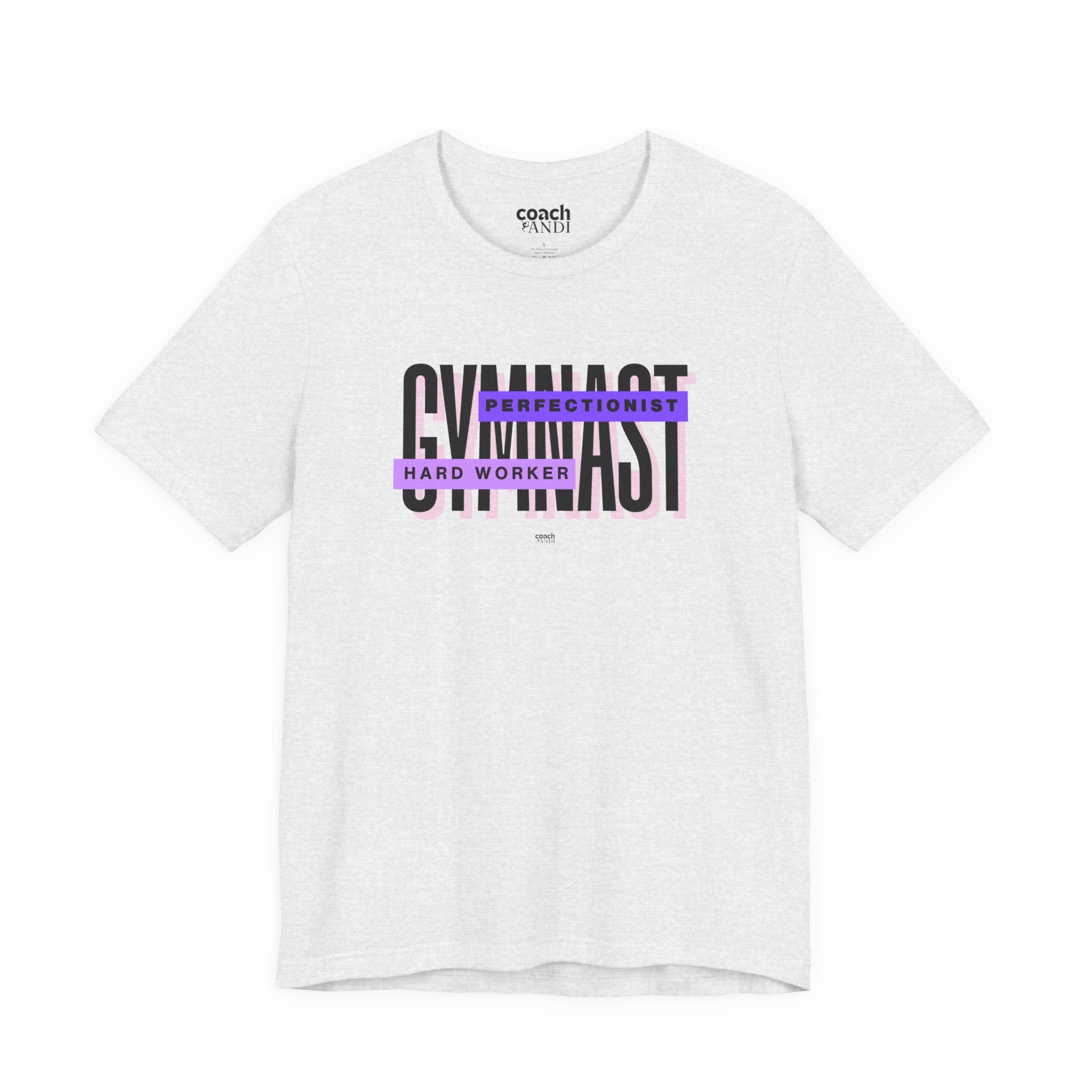 Gymnast Hard Worker Tshirt - Purple (Adult)