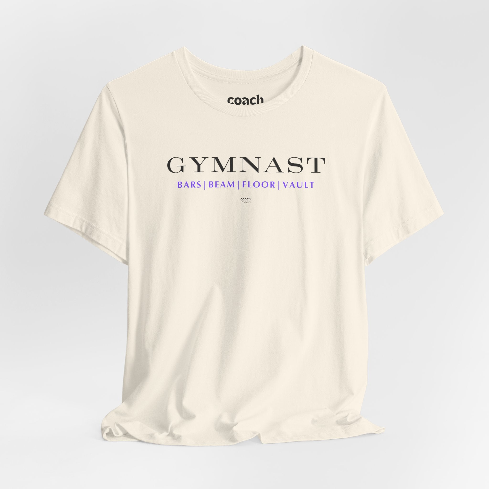 GYMNAST (Bars Beam Floor Vault) Tshirt - Purple (Adult)