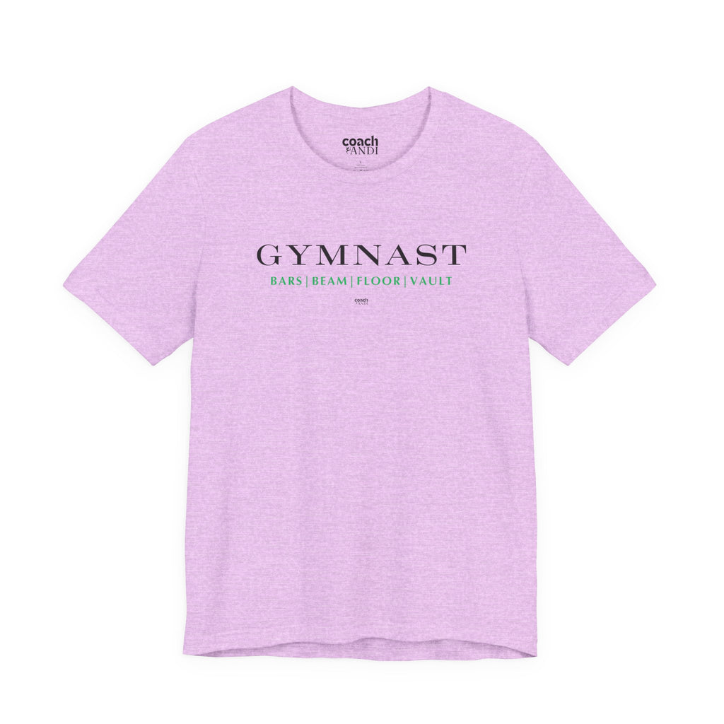 GYMNAST (Bars Beam Floor Vault) Tshirt - Green (Adult)
