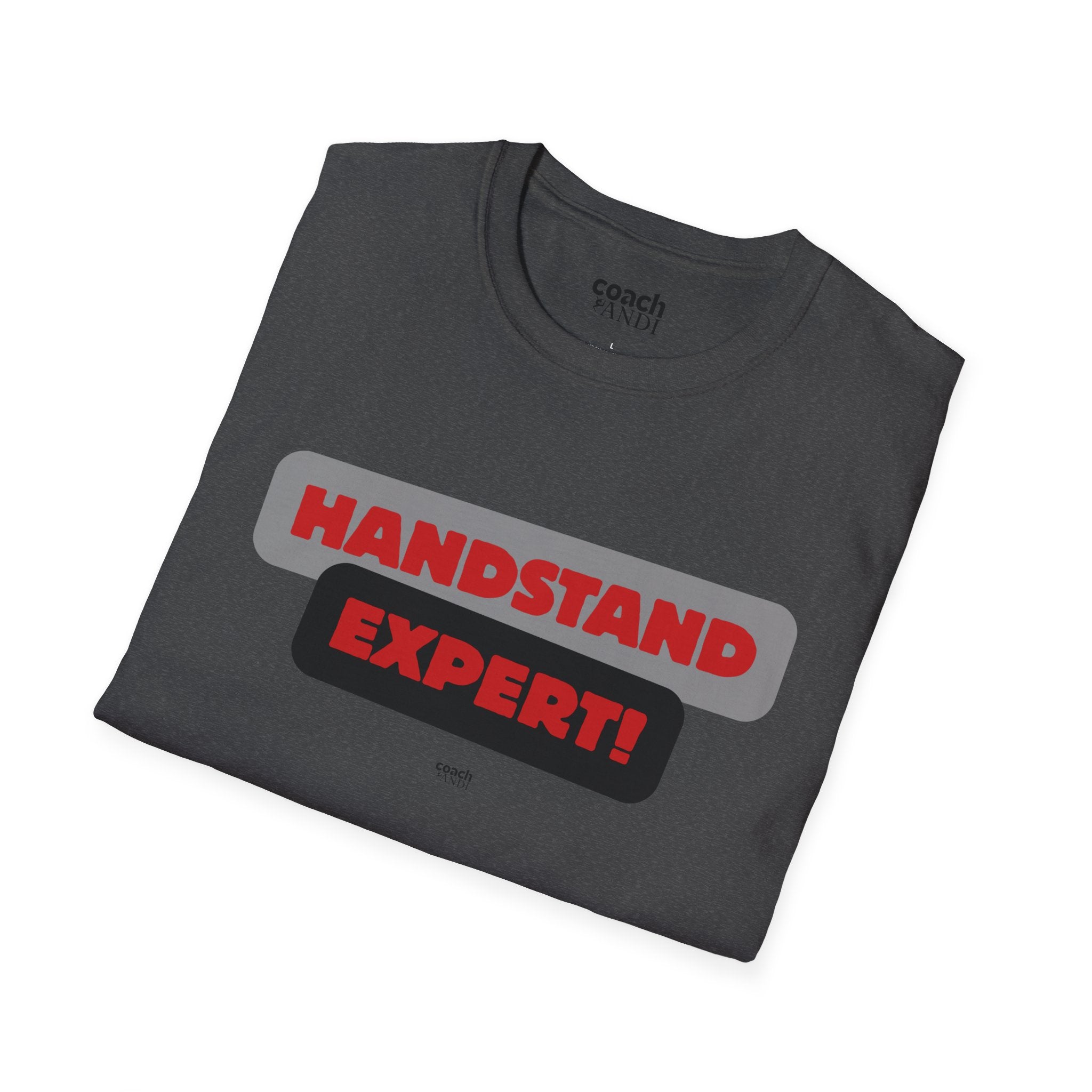 Handstand Expert Tshirt - Red/Black (Adult)