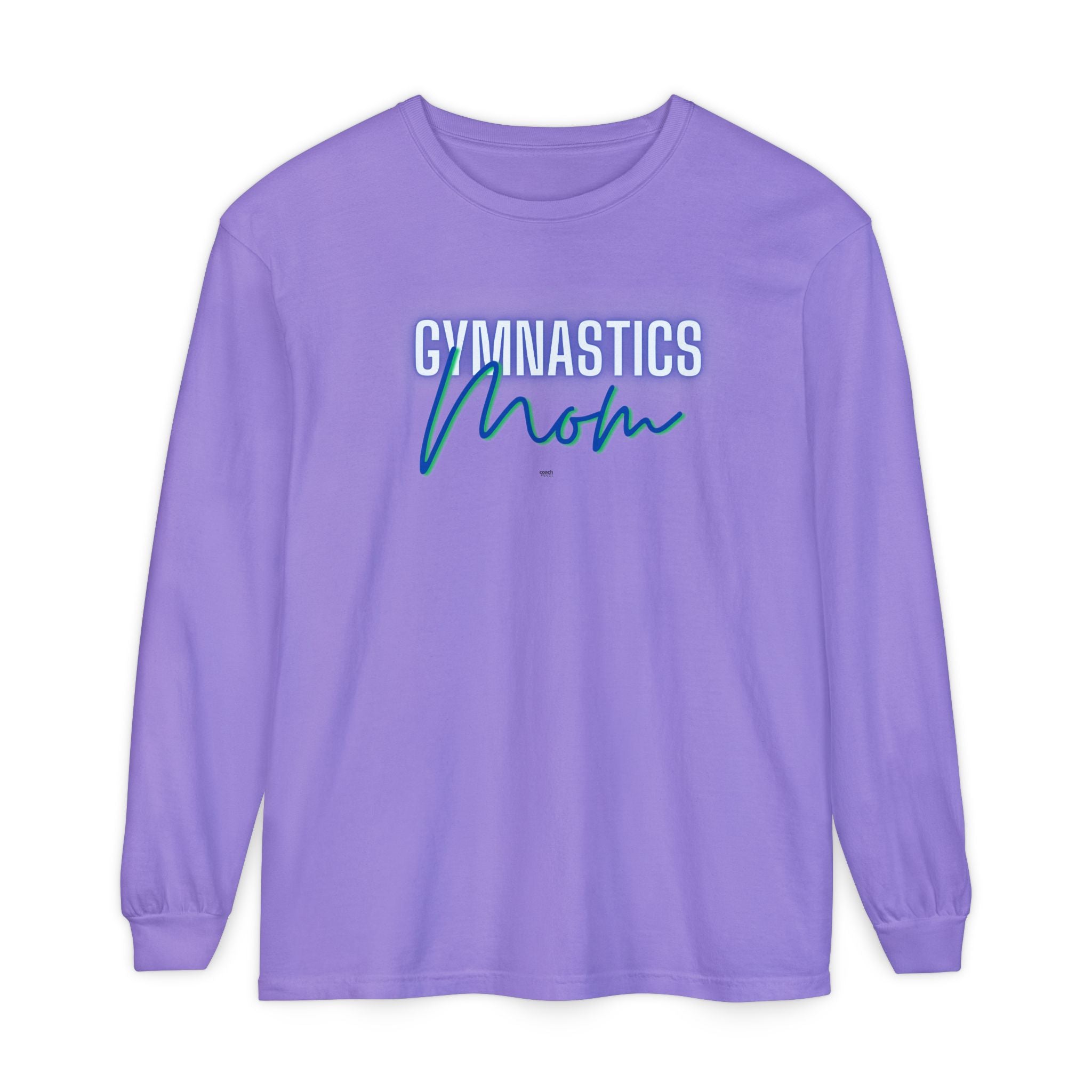 Glow Gym Mom Long Sleeve Shirt - Blue/Green (Adult)
