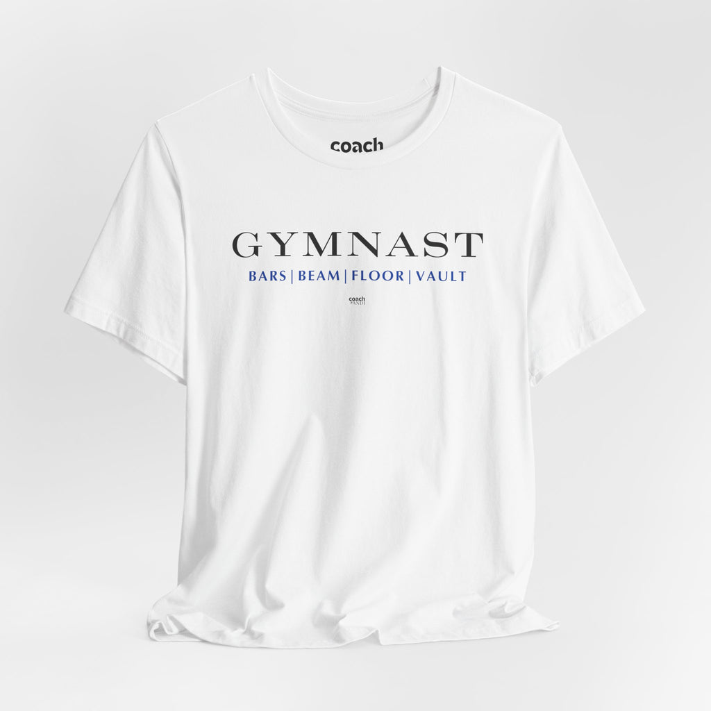 GYMNAST (Bars Beam Floor Vault) Tshirt - Blue (Adult)