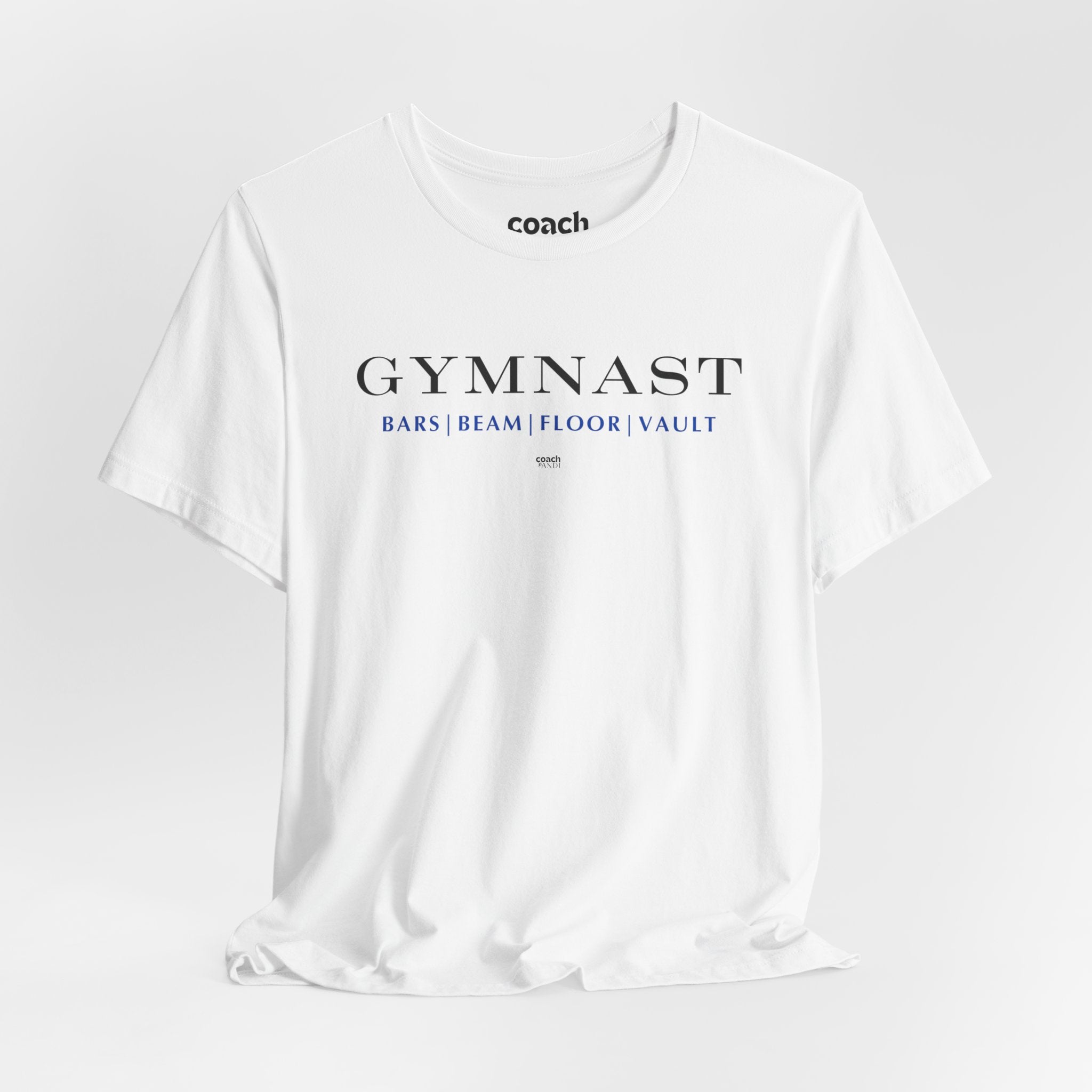 GYMNAST (Bars Beam Floor Vault) Tshirt - Blue (Adult)