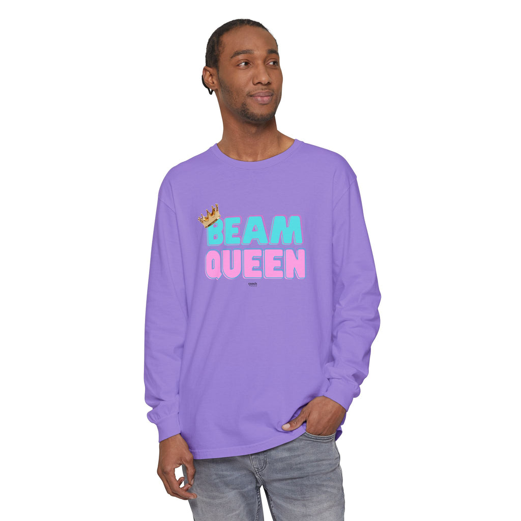 Beam Queen - Aqua/Pink (Adult Longsleeve Shirt)