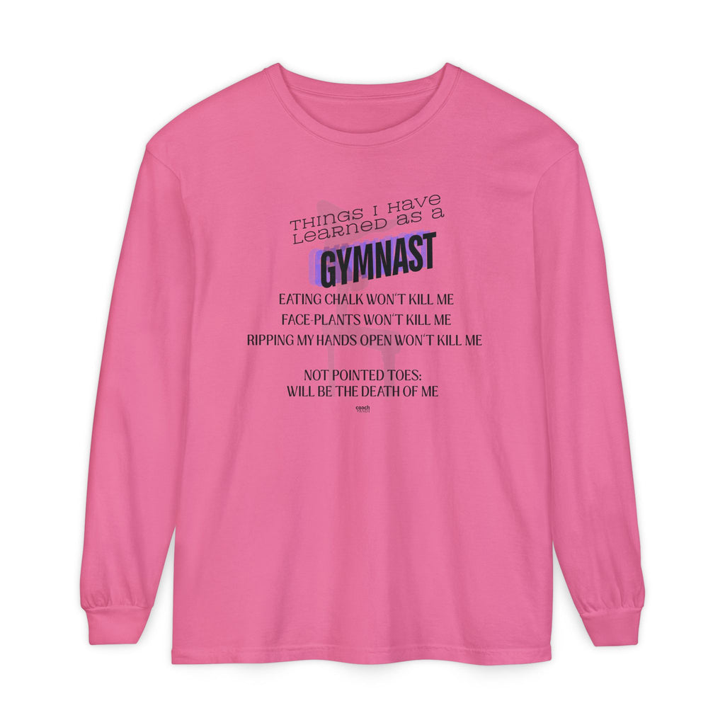 Things I Learned as a Gymnast Long Sleeve Shirt - Blue (Adult)