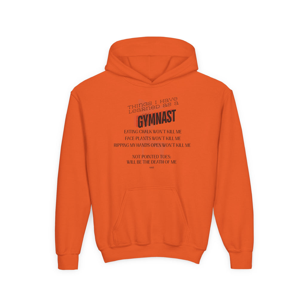 Things I learned as a Gymnast Hoodie - Red (Youth)