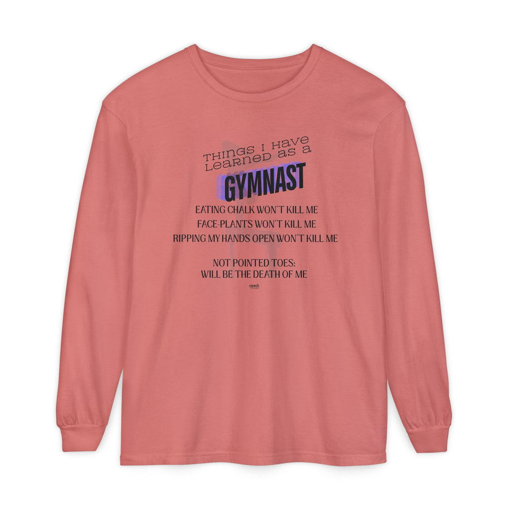 Things I Learned as a Gymnast Long Sleeve Shirt - Blue (Adult)