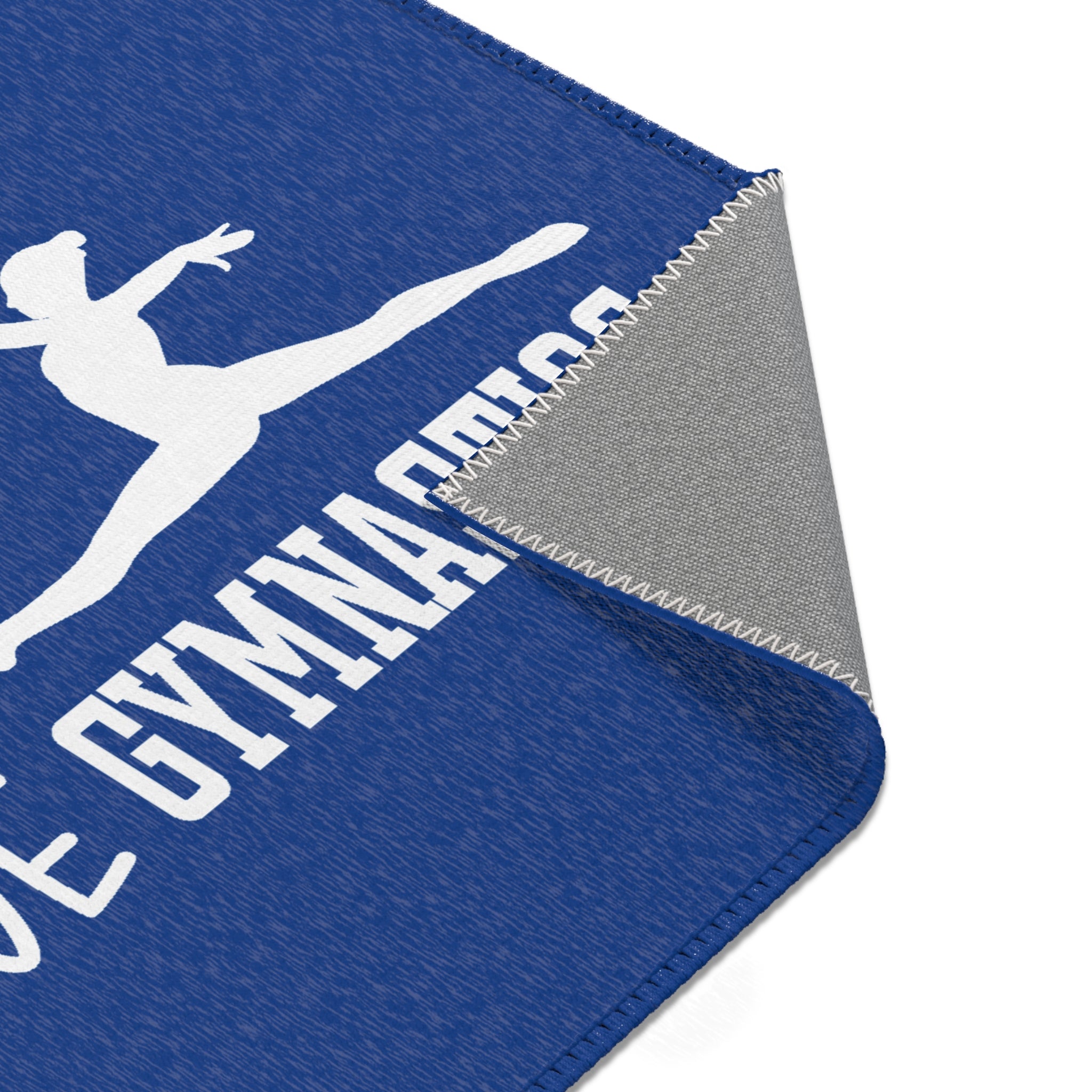 Peace, Love, Gymnastics-Blue (Area Rugs)