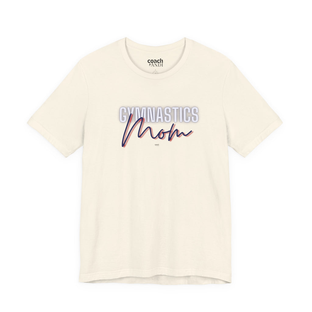 Glow Gym Mom Tshirt - Blue/Red (Adult)