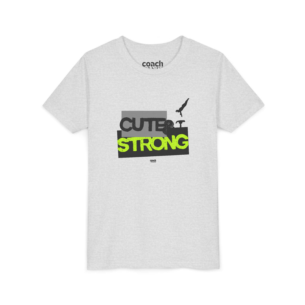 Cute & Strong Youth Short Sleeve Tee - Lime/Black