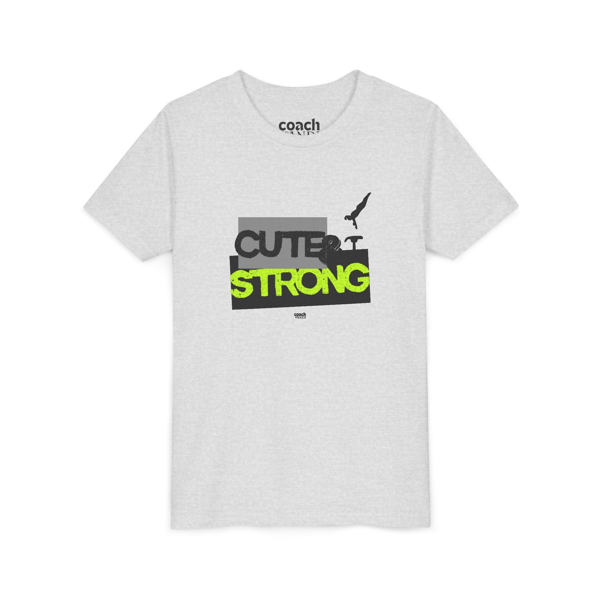 Cute & Strong Youth Short Sleeve Tee - Lime/Black