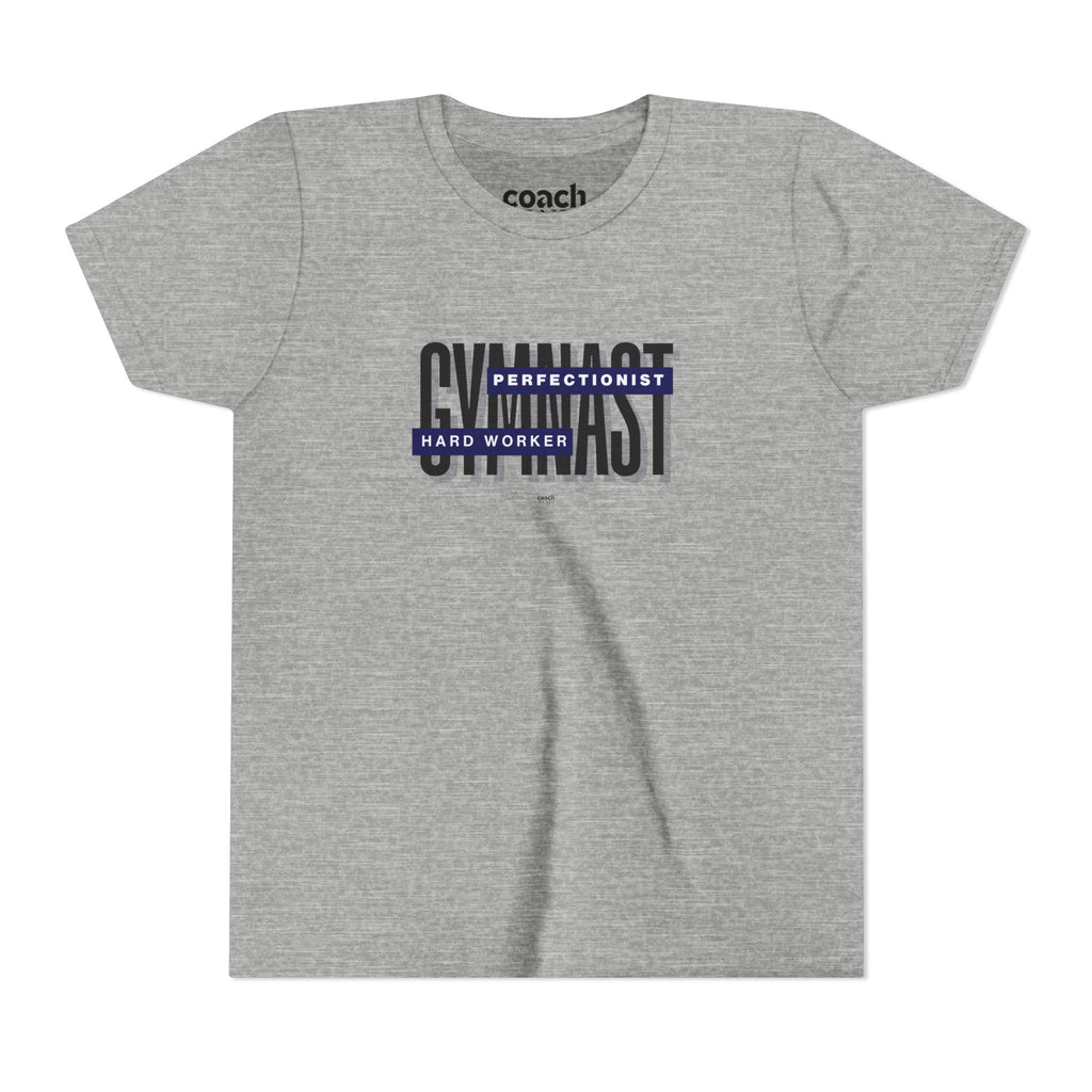 Gymnast Hard Worker Tshirt - Navy (Youth)