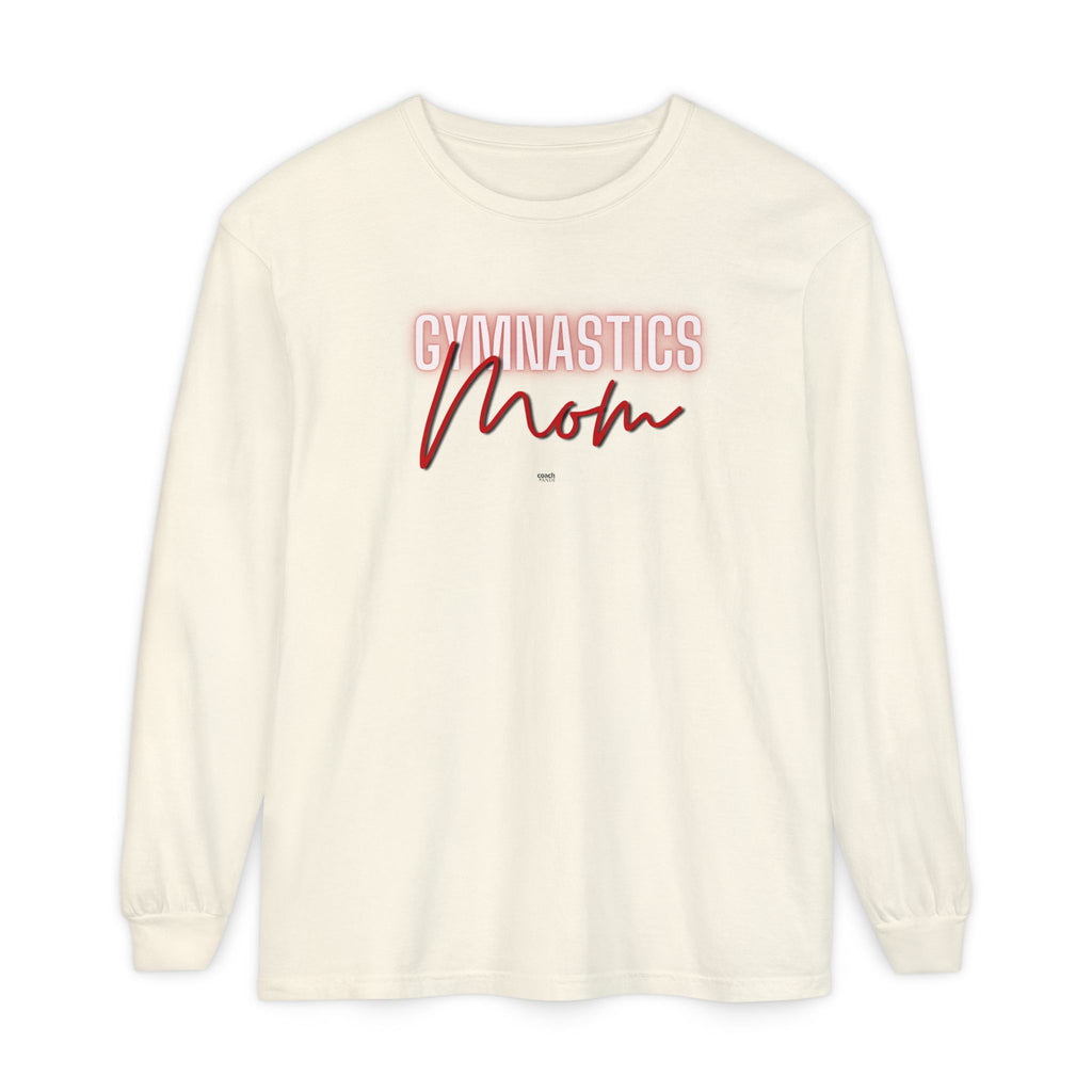 Glow Gym Mom Long Sleeve Shirt - Red (Adult)