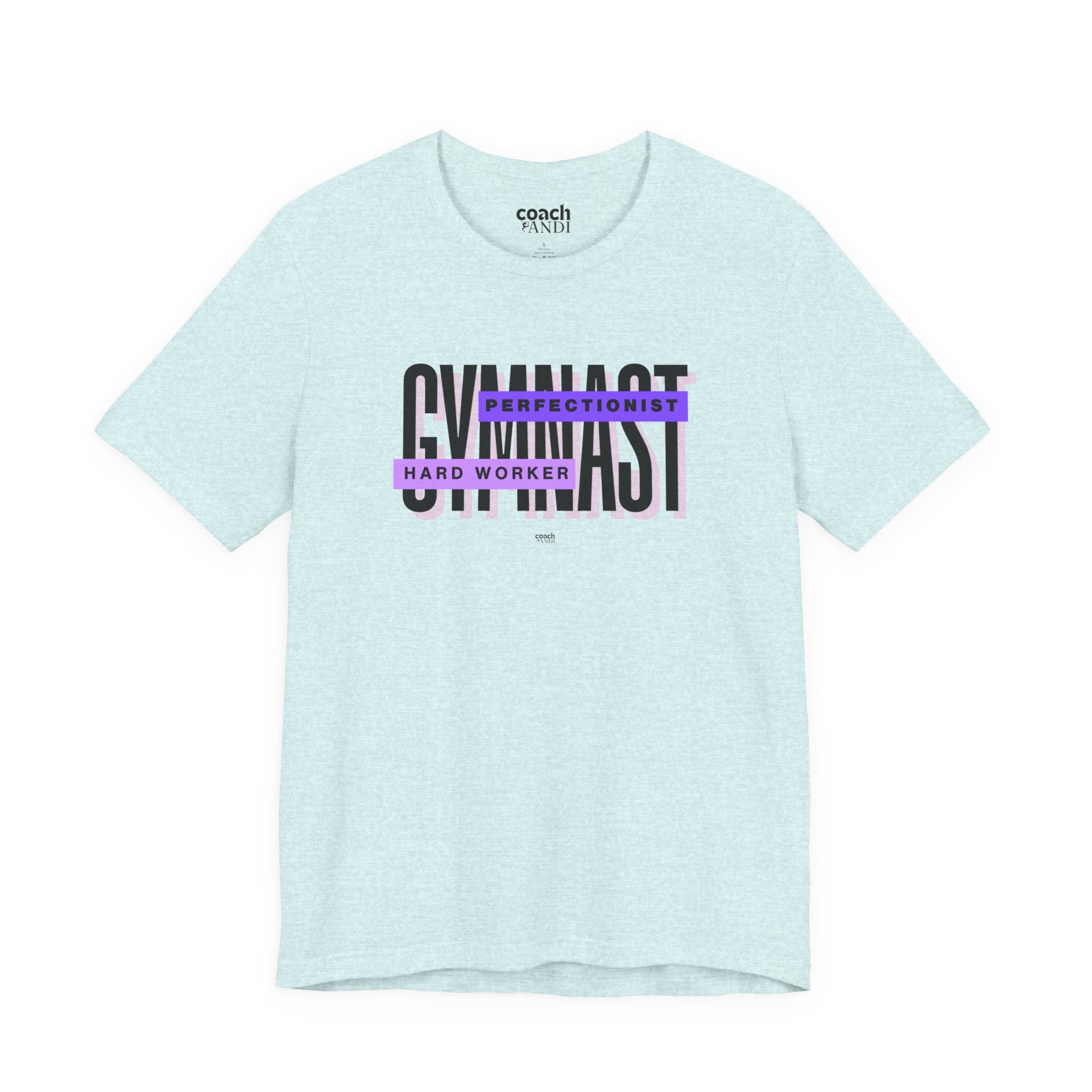 Gymnast Hard Worker Tshirt - Purple (Adult)