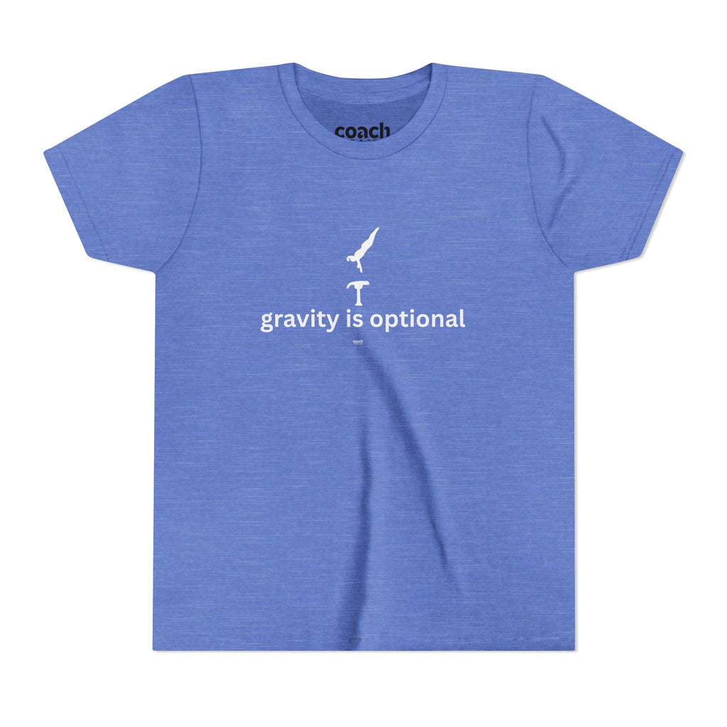 Gravity is Optional Tshirt - White Font (Youth)