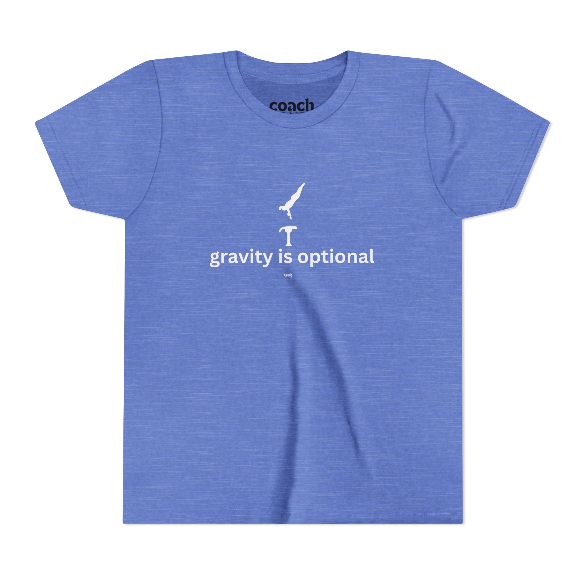 Gravity is Optional Tshirt - White Font (Youth)