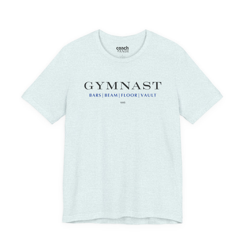 GYMNAST (Bars Beam Floor Vault) Tshirt - Blue (Adult)