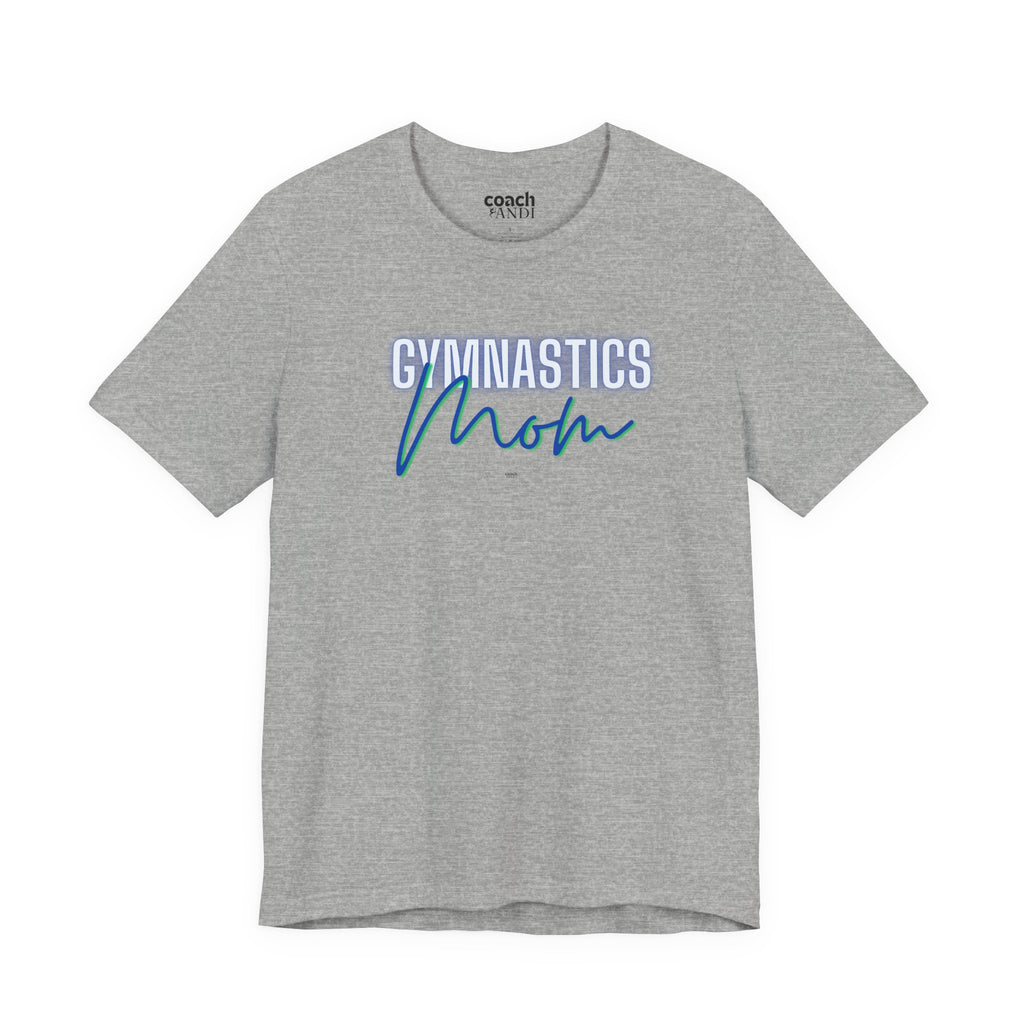 Glow Gym Mom Tshirt - Blue/Green (Adult)