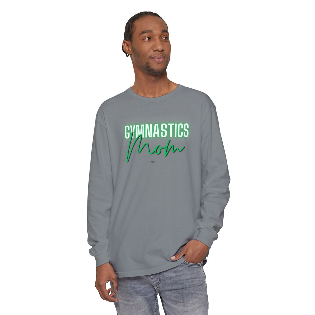 Glow Gym Mom Long Sleeve Shirt - Green (Adult)