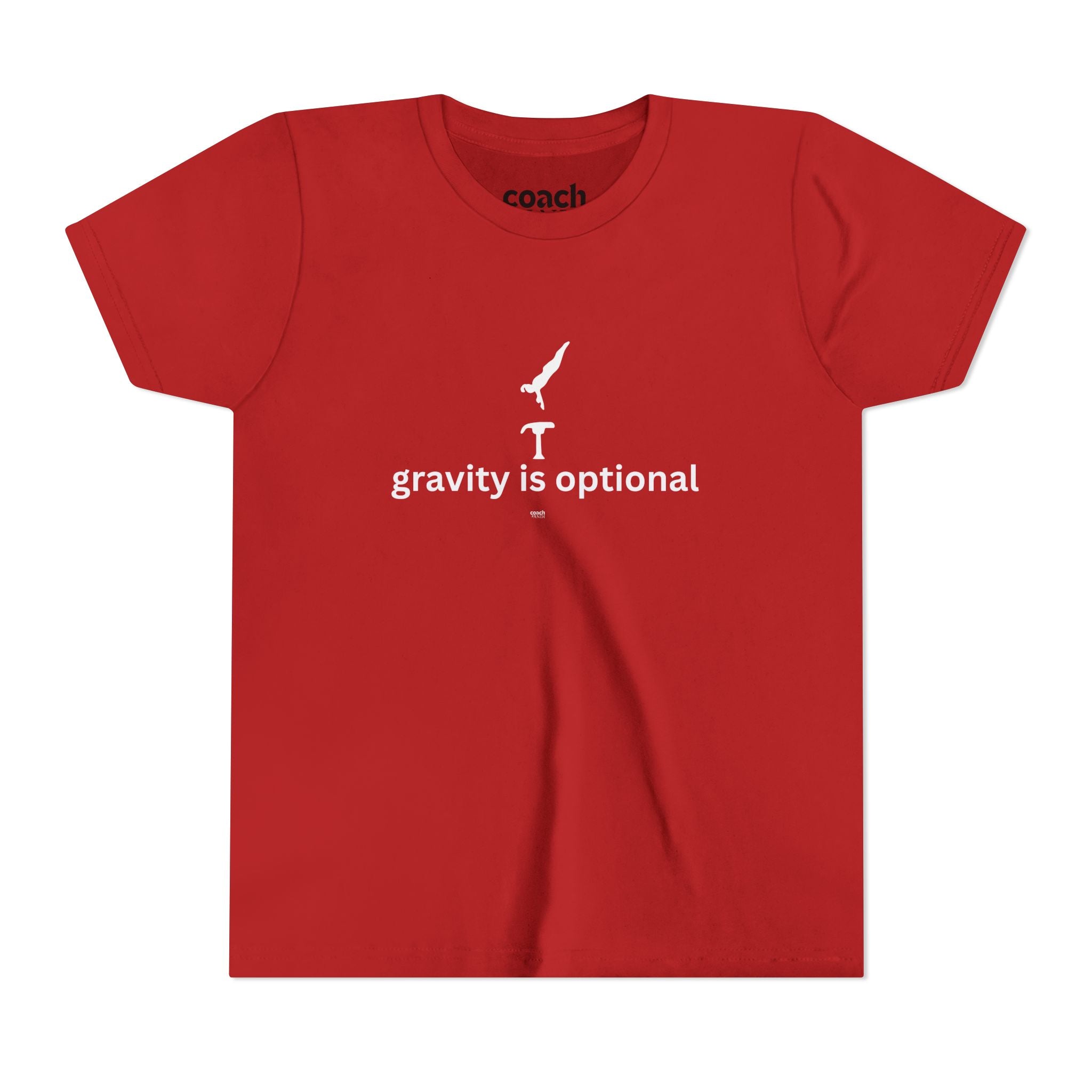 Gravity is Optional Tshirt - White Font (Youth)