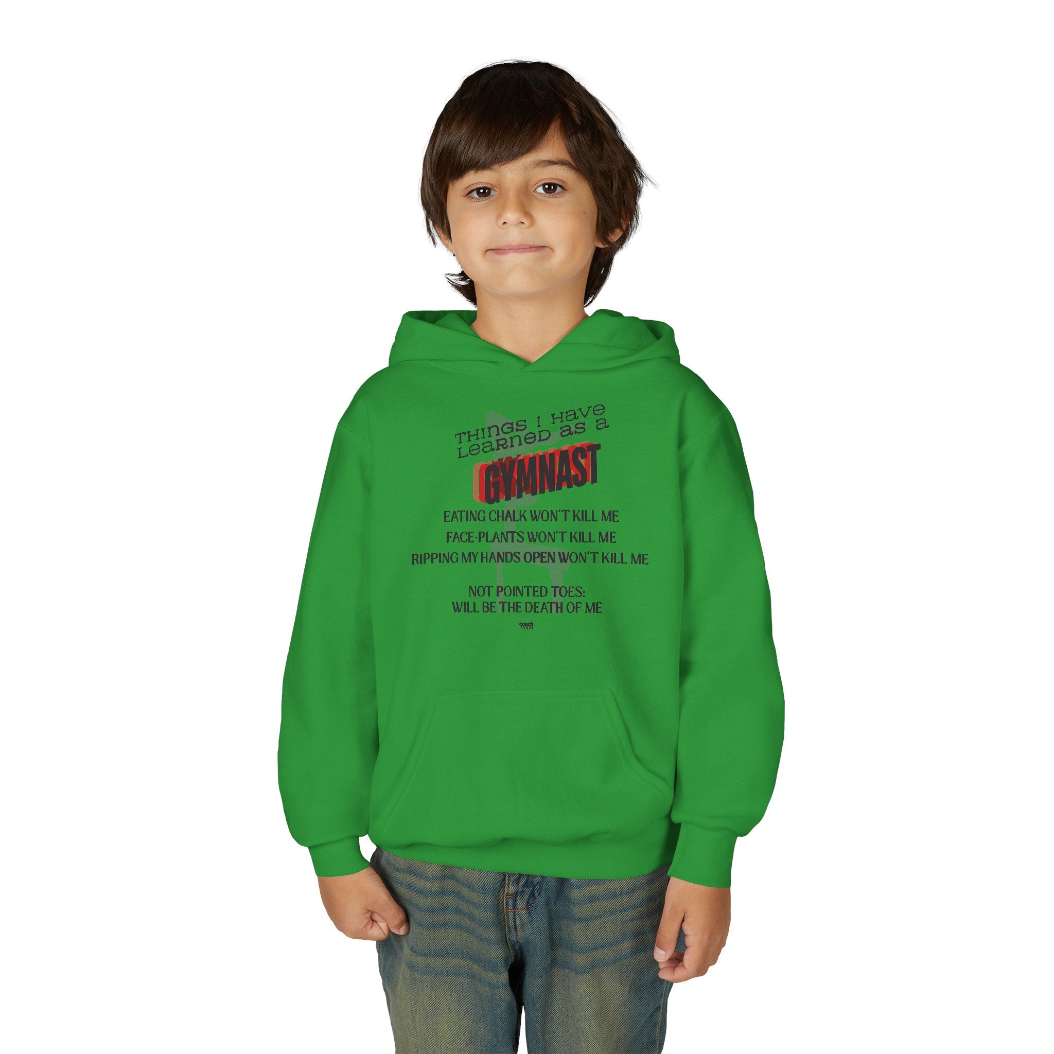 Things I learned as a Gymnast Hoodie - Red (Youth)
