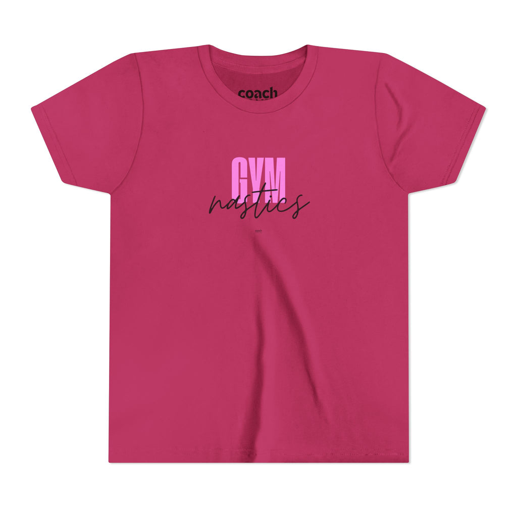 Gym-nastics Short Sleeve Tee - Pink (Youth)