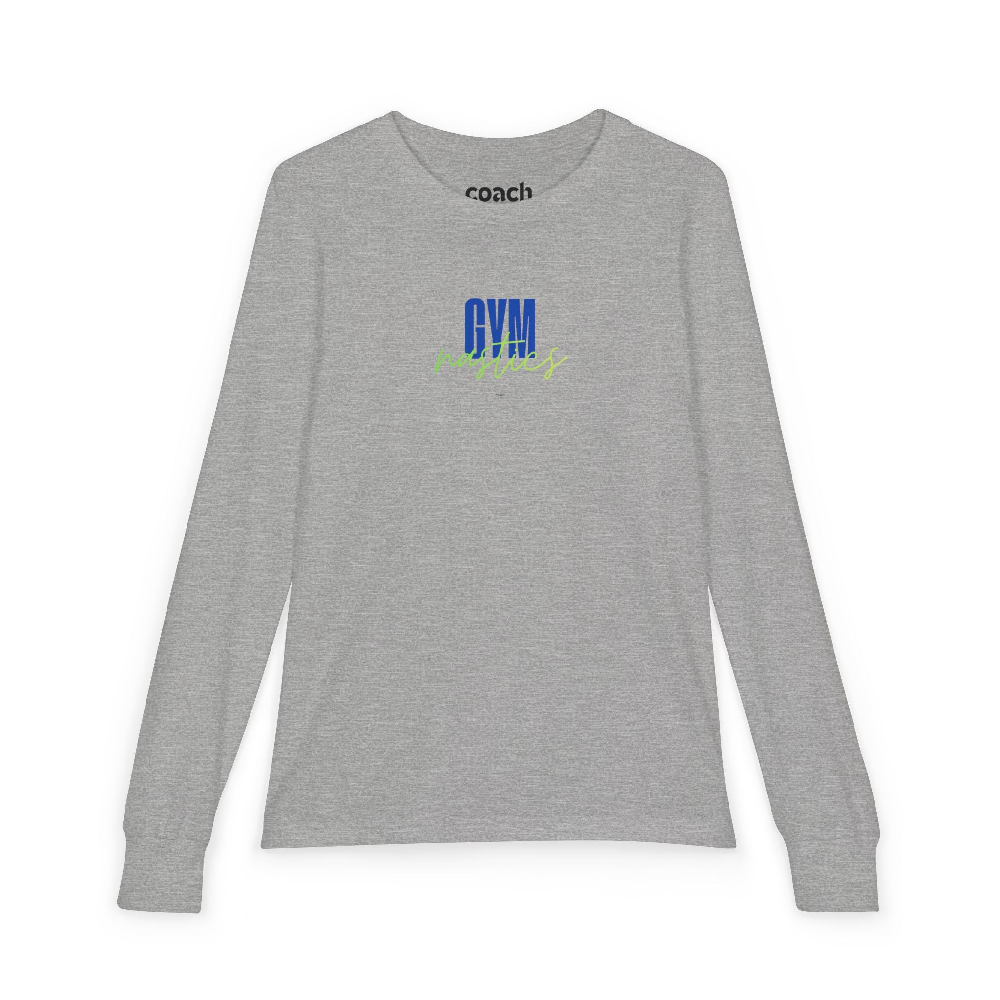 GYMnastics Long Sleeve Shirt - Blue/Lime (Youth)
