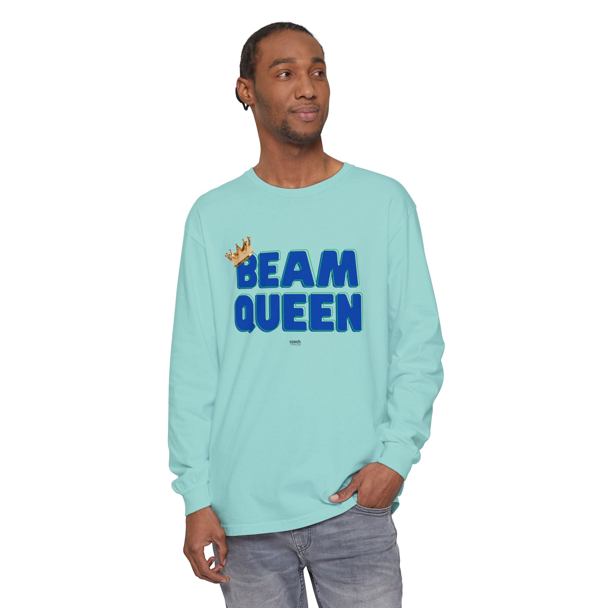 Beam Queen - Blue/Green (Adult Long Sleeve Shirt)