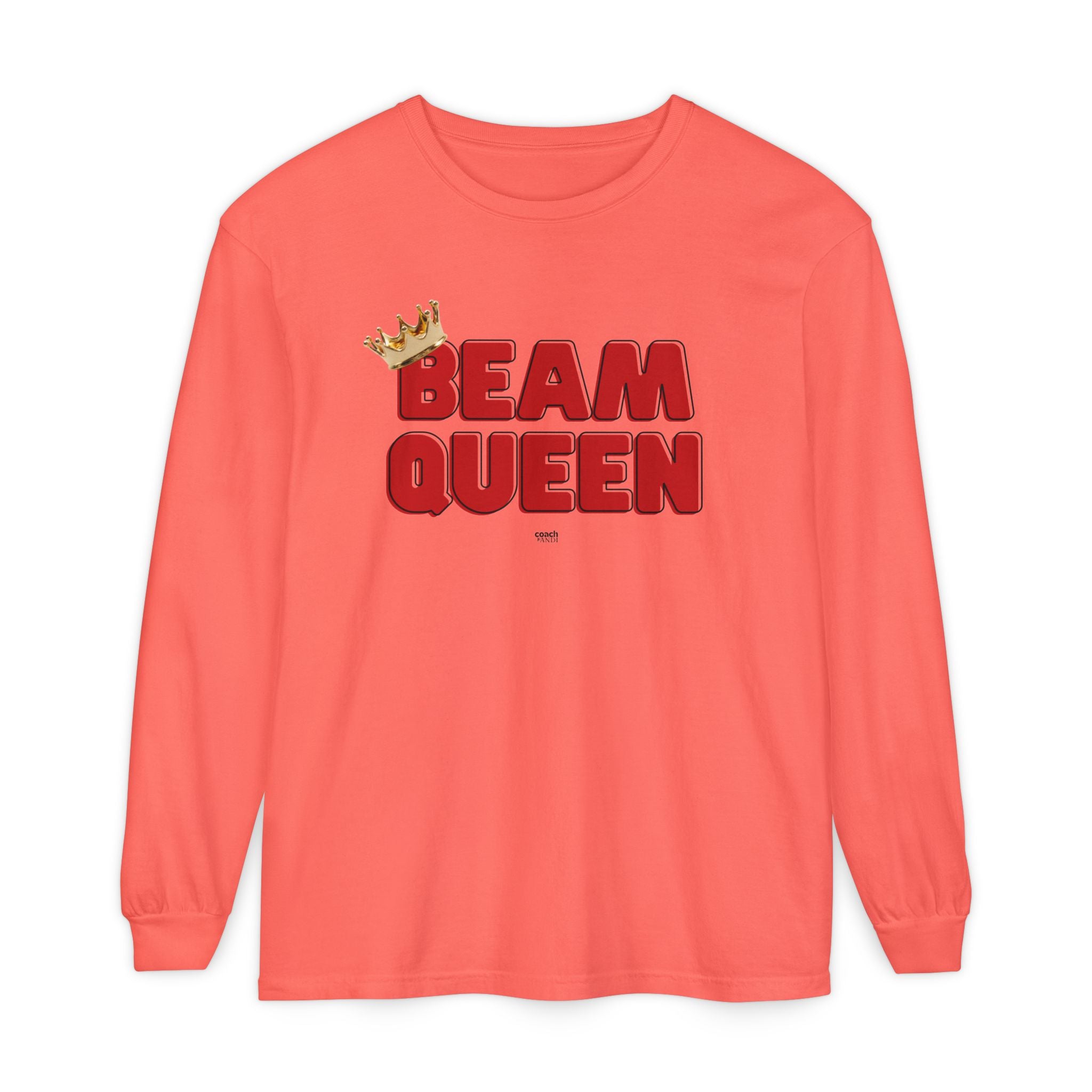 Beam Queen - Red/Black (Adult Long Sleeve Shirt)