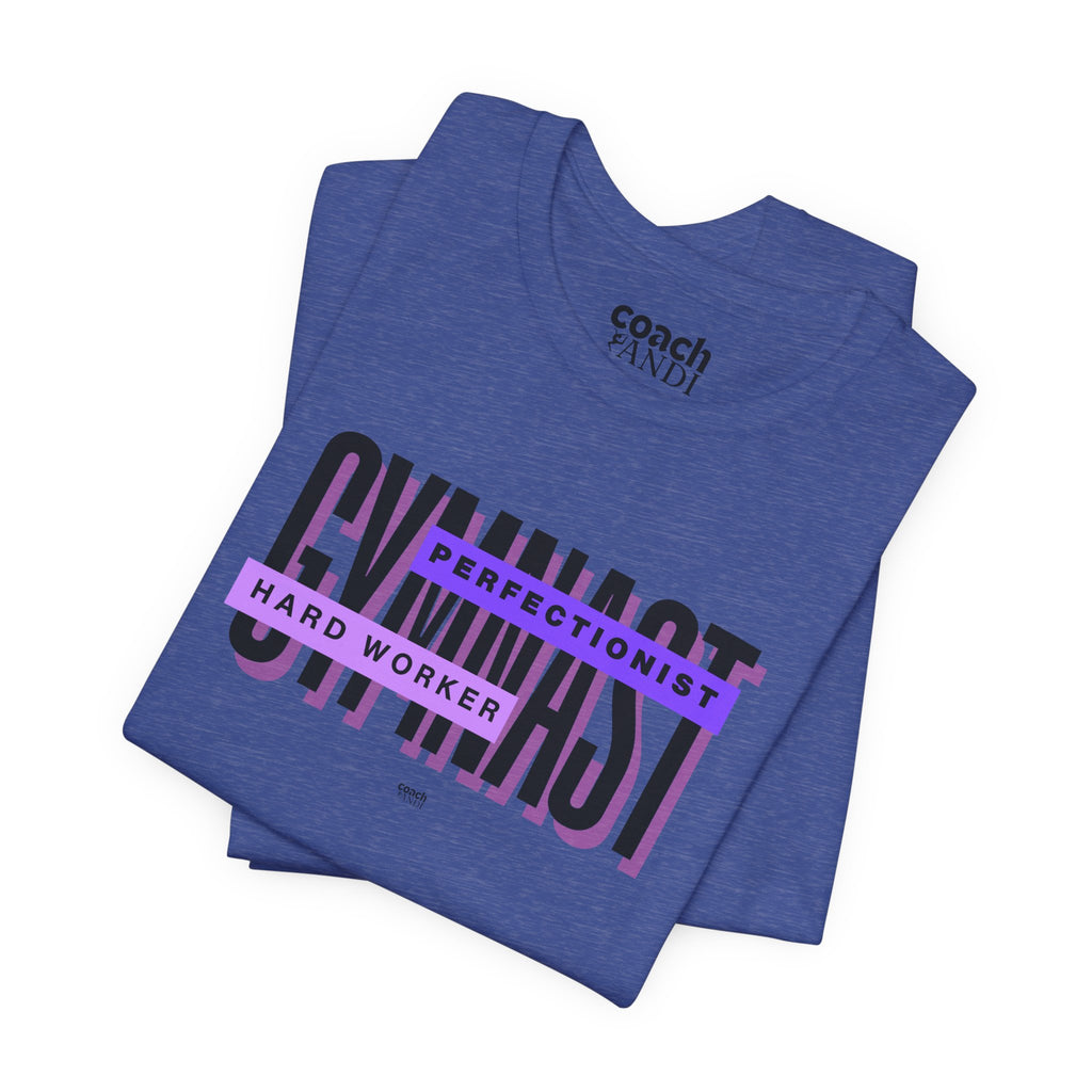 Gymnast Hard Worker Tshirt - Purple (Adult)