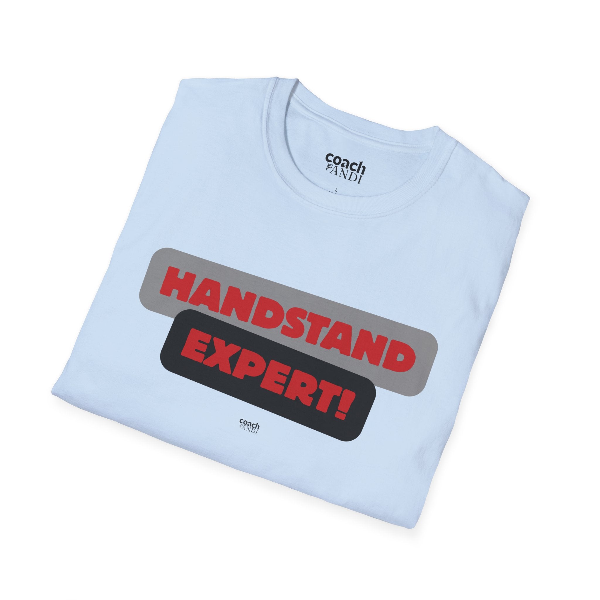 Handstand Expert Tshirt - Red/Black (Adult)