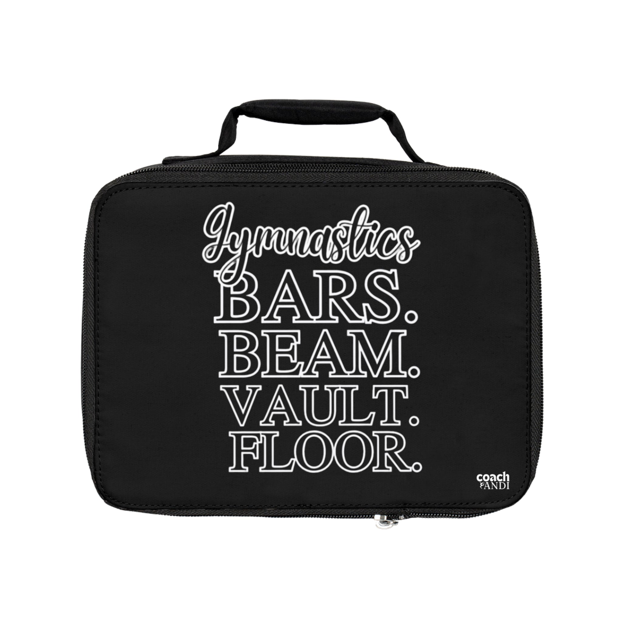 Gymnastics 4 Events- Black (Lunch Bag)