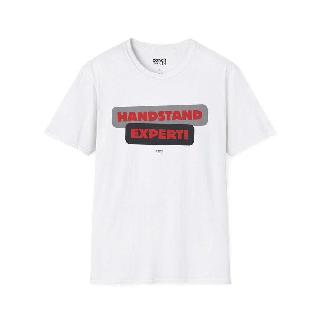 Handstand Expert Tshirt - Red/Black (Adult)