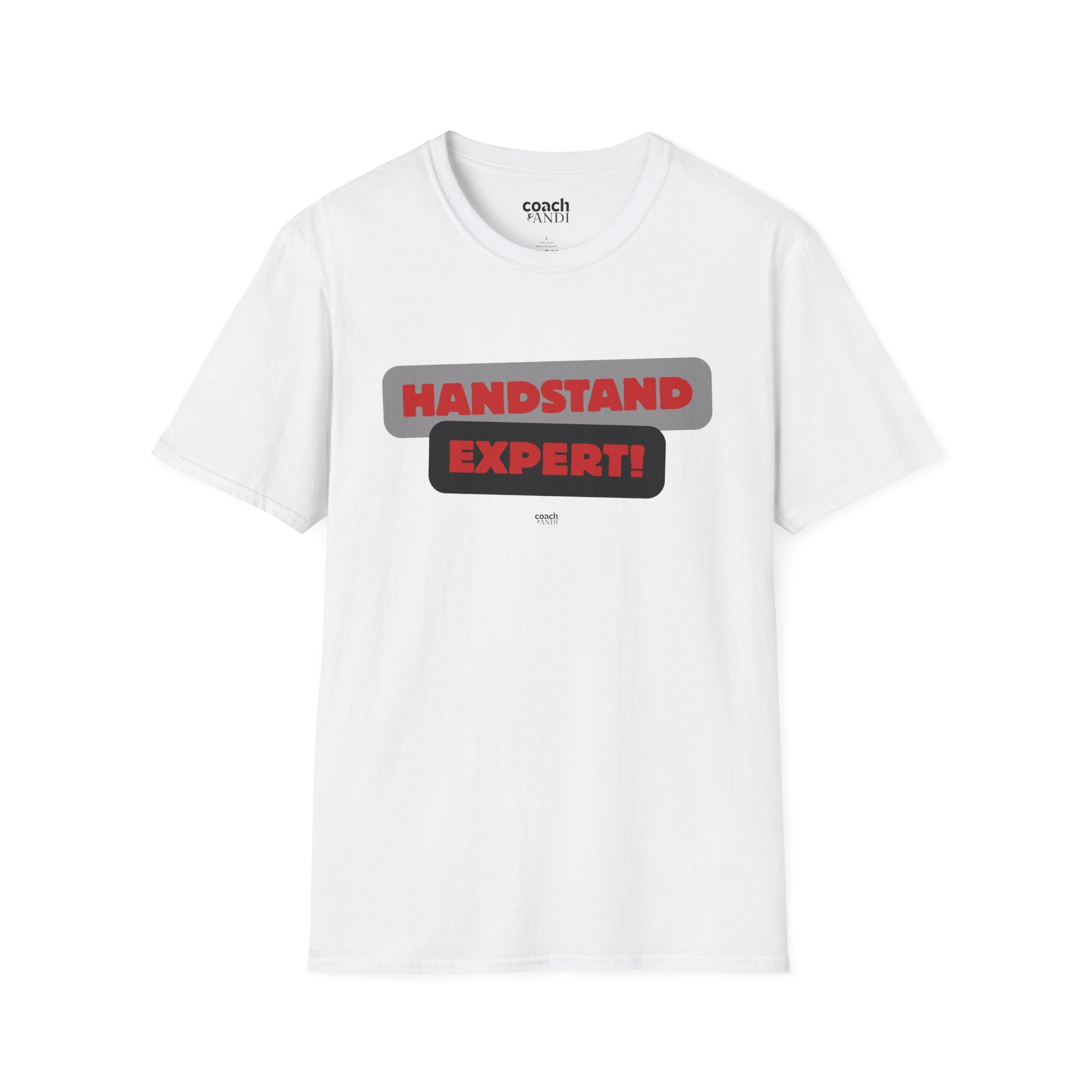 Handstand Expert Tshirt - Red/Black (Adult)