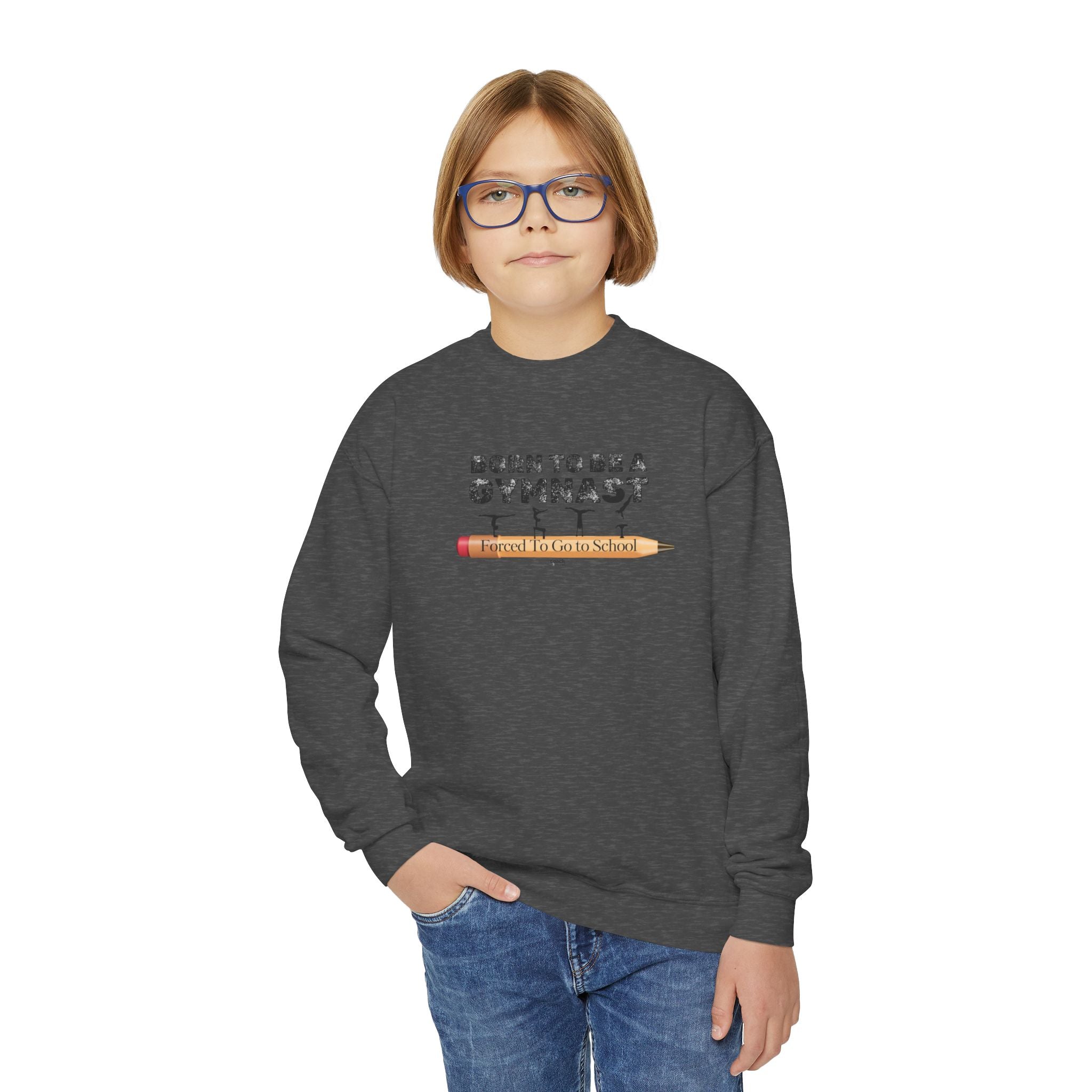 Born a Gymnast (Youth Crewneck Sweatshirt)