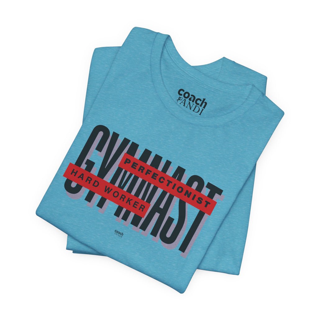 Gymnast Hard Worker Tshirt - Red (Adult)